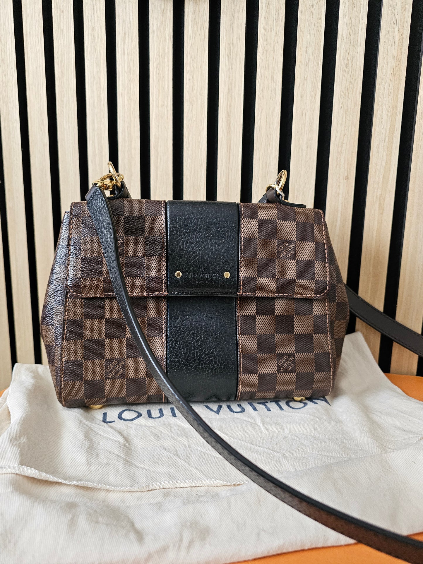 Louis Vuitton Bond street bag, damier ebene - black.