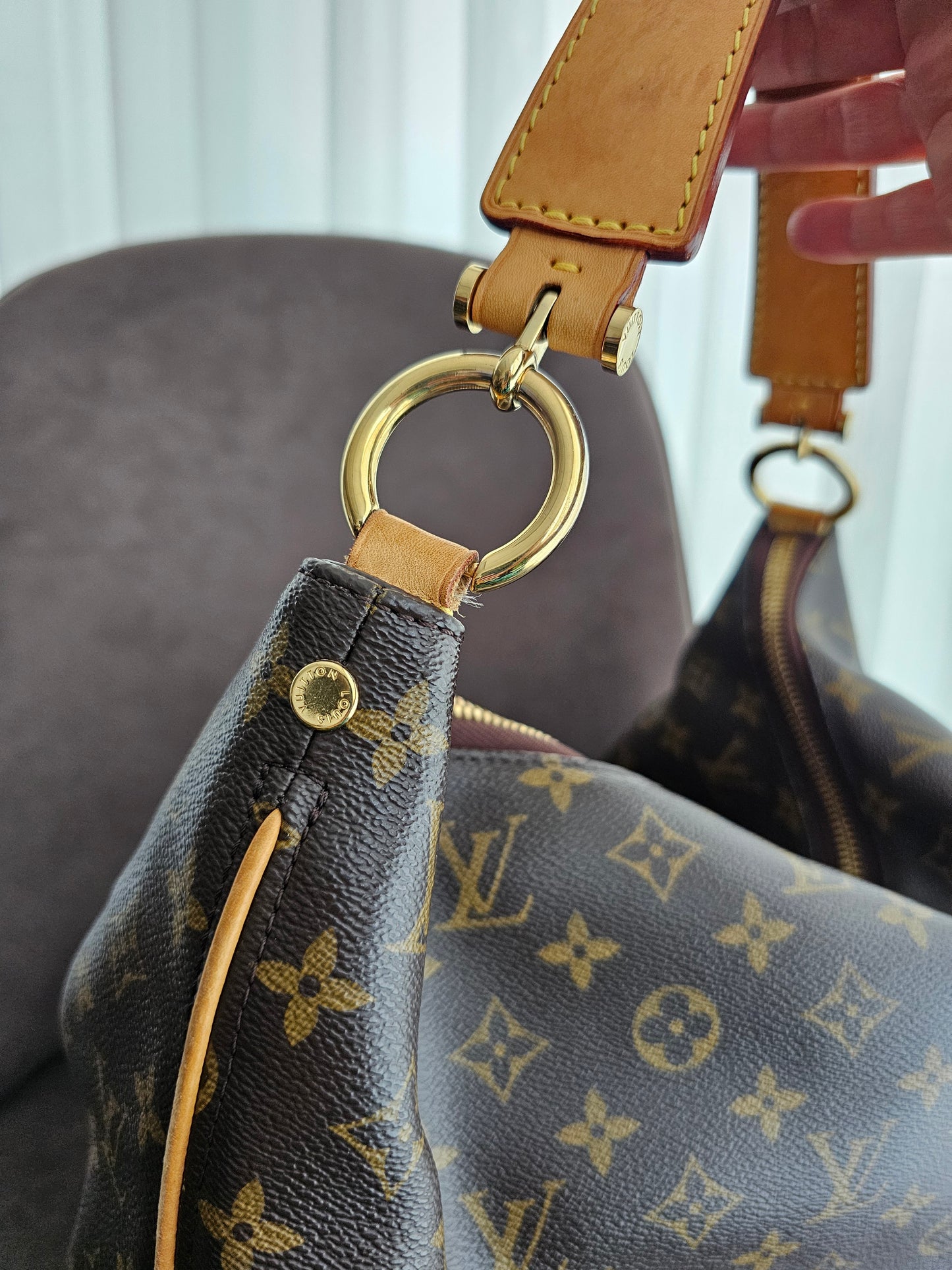 Louis Vuitton sully MM, MNG kanvas.