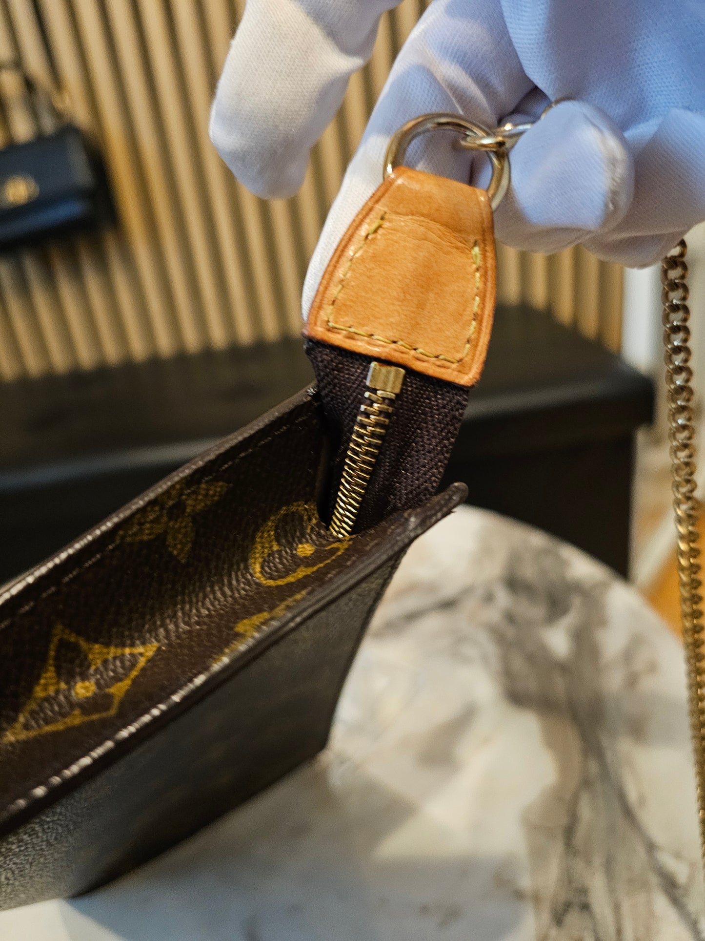 Louis vuitton clutch, MNG kanvas.