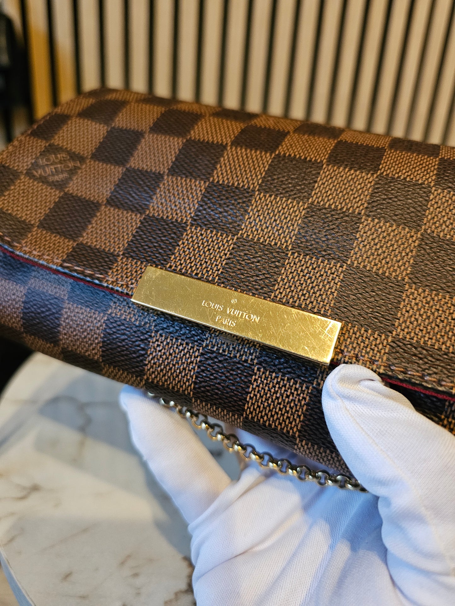 N41276 Favorite PM, damier ebene, kanvas.