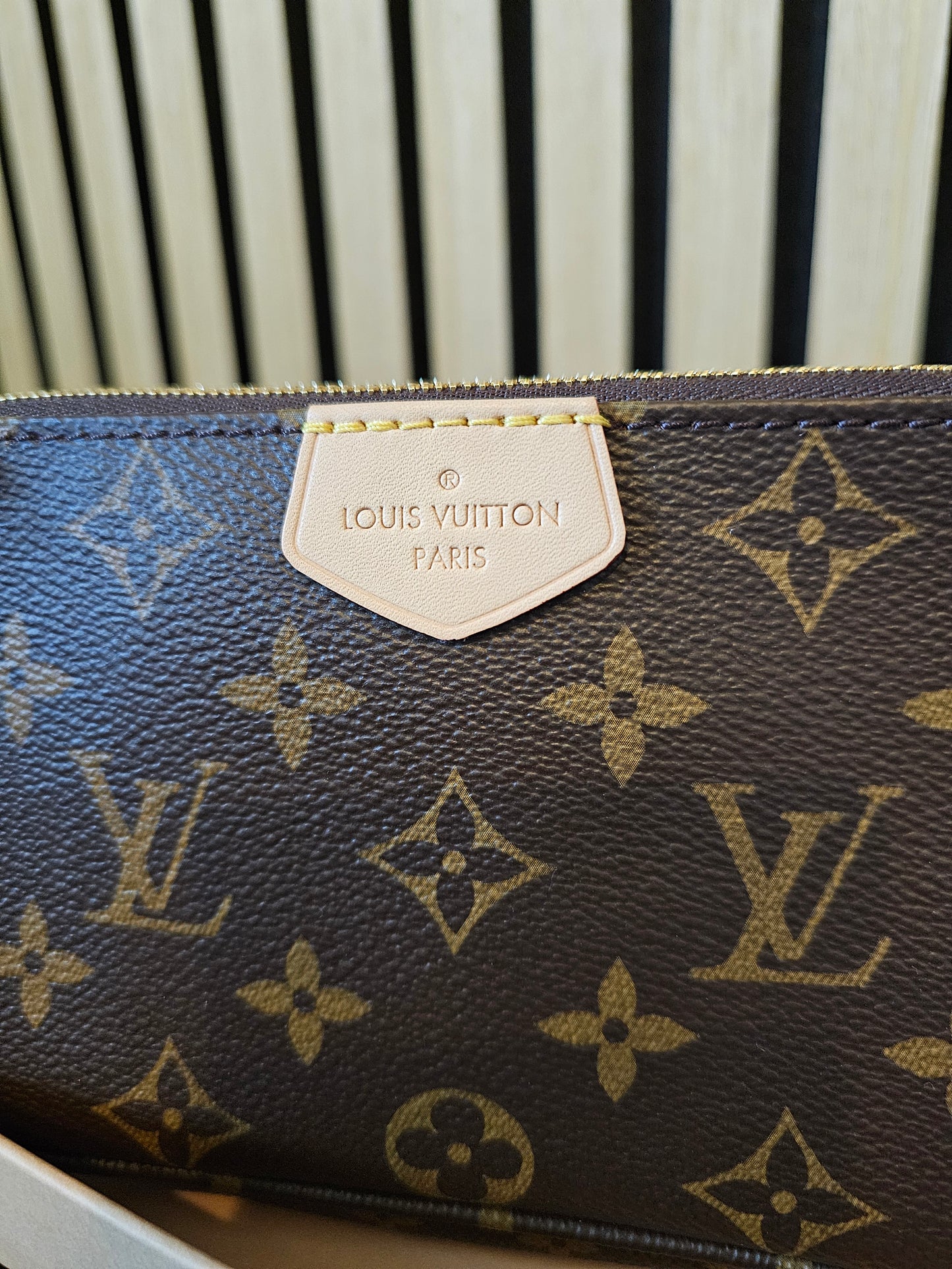 Louis Vuitton Small pochette accesories, Monogram kanvas.