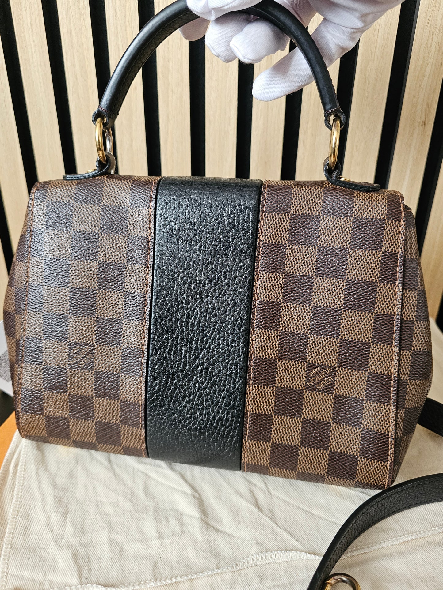 Louis Vuitton Bond street bag, damier ebene - black.