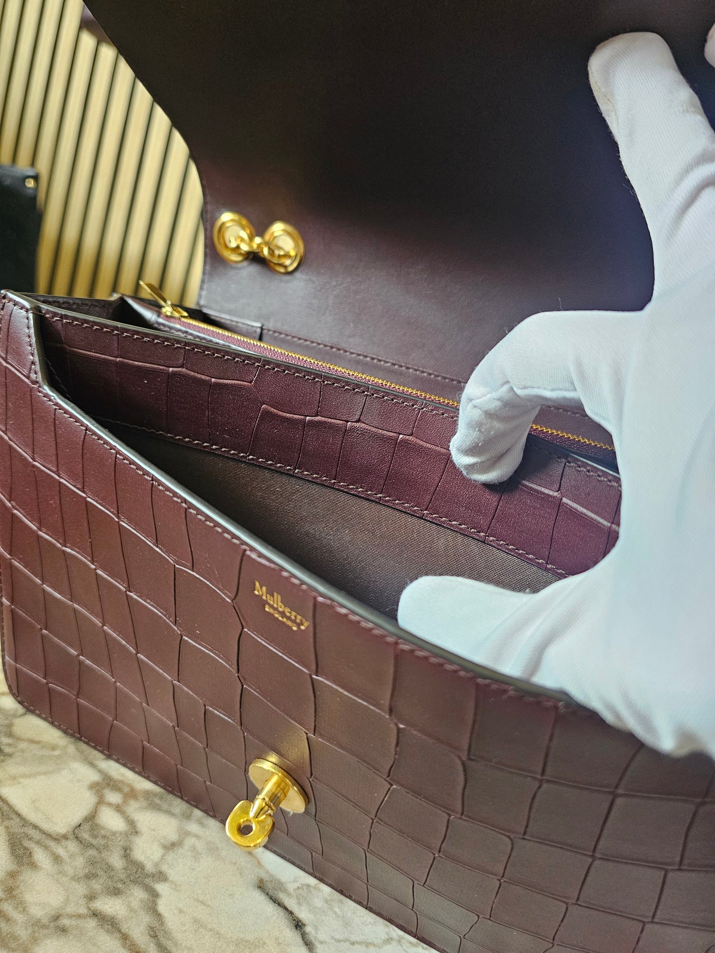 Mulberry Darley - large, oxblood.