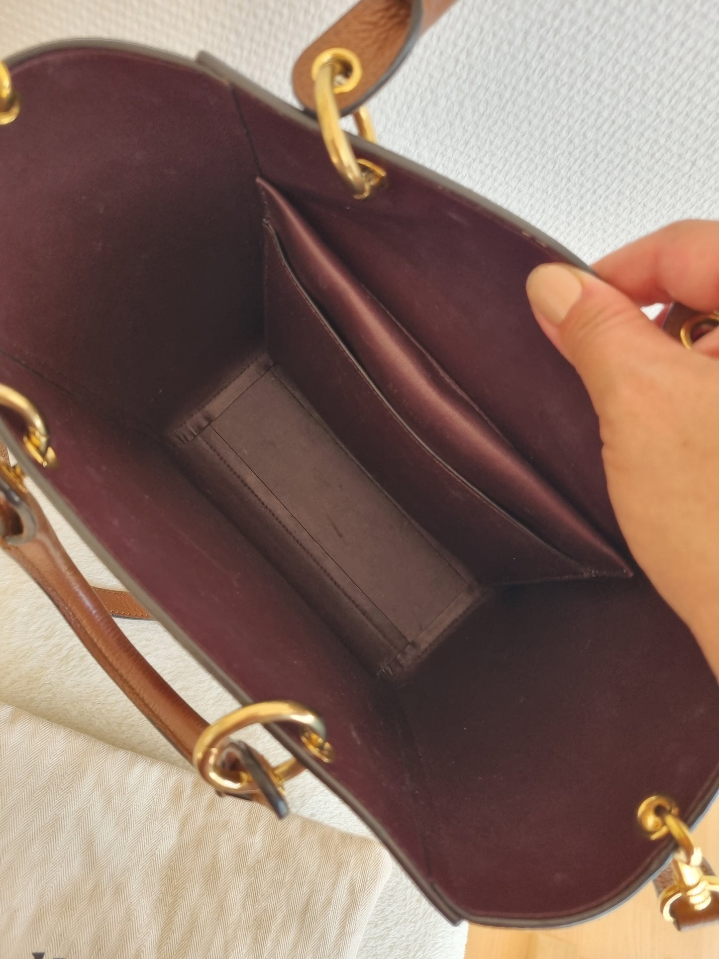 Mulberry taske - small maple in brown.