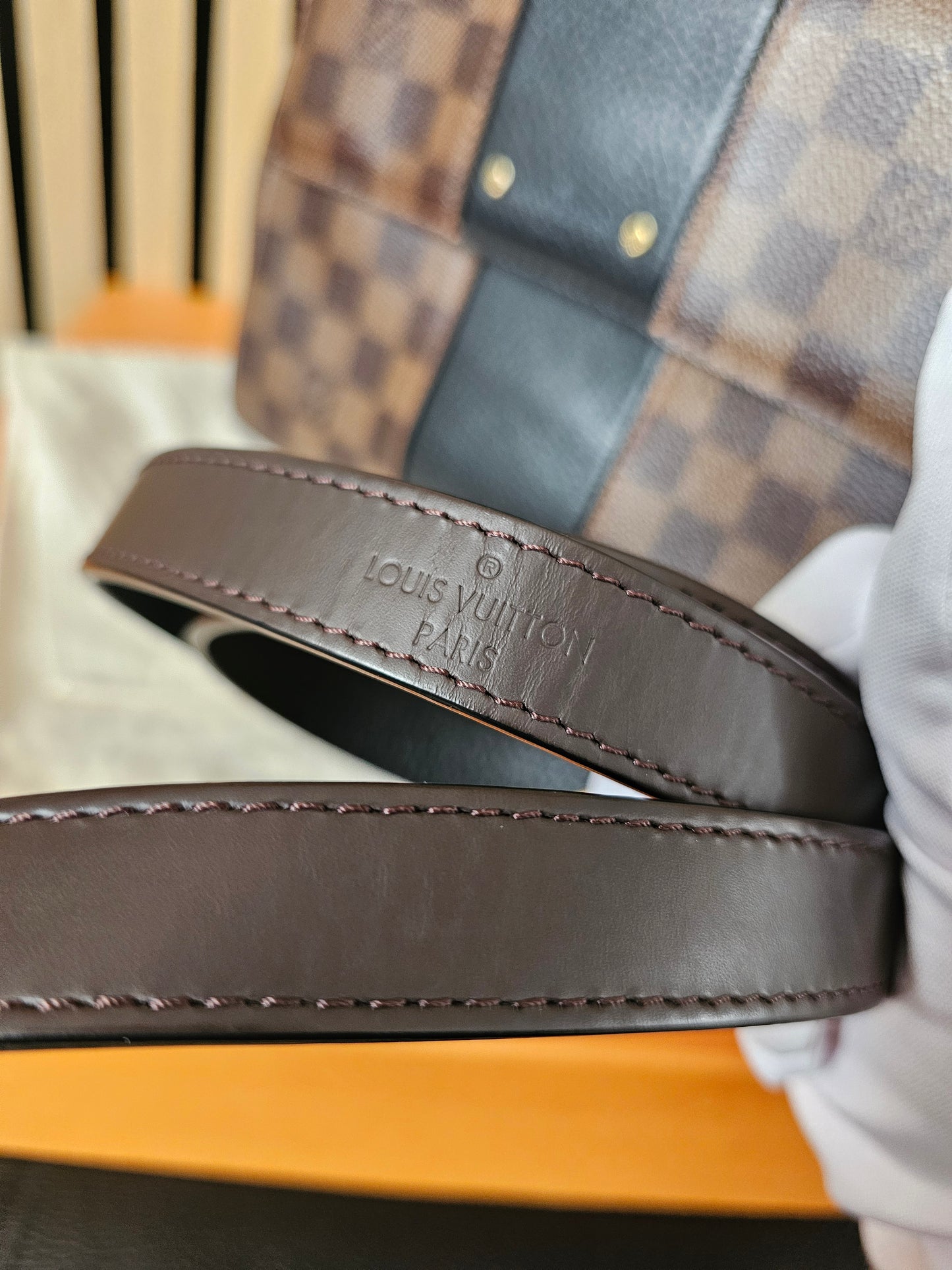 Louis Vuitton Bond street bag, damier ebene - black.
