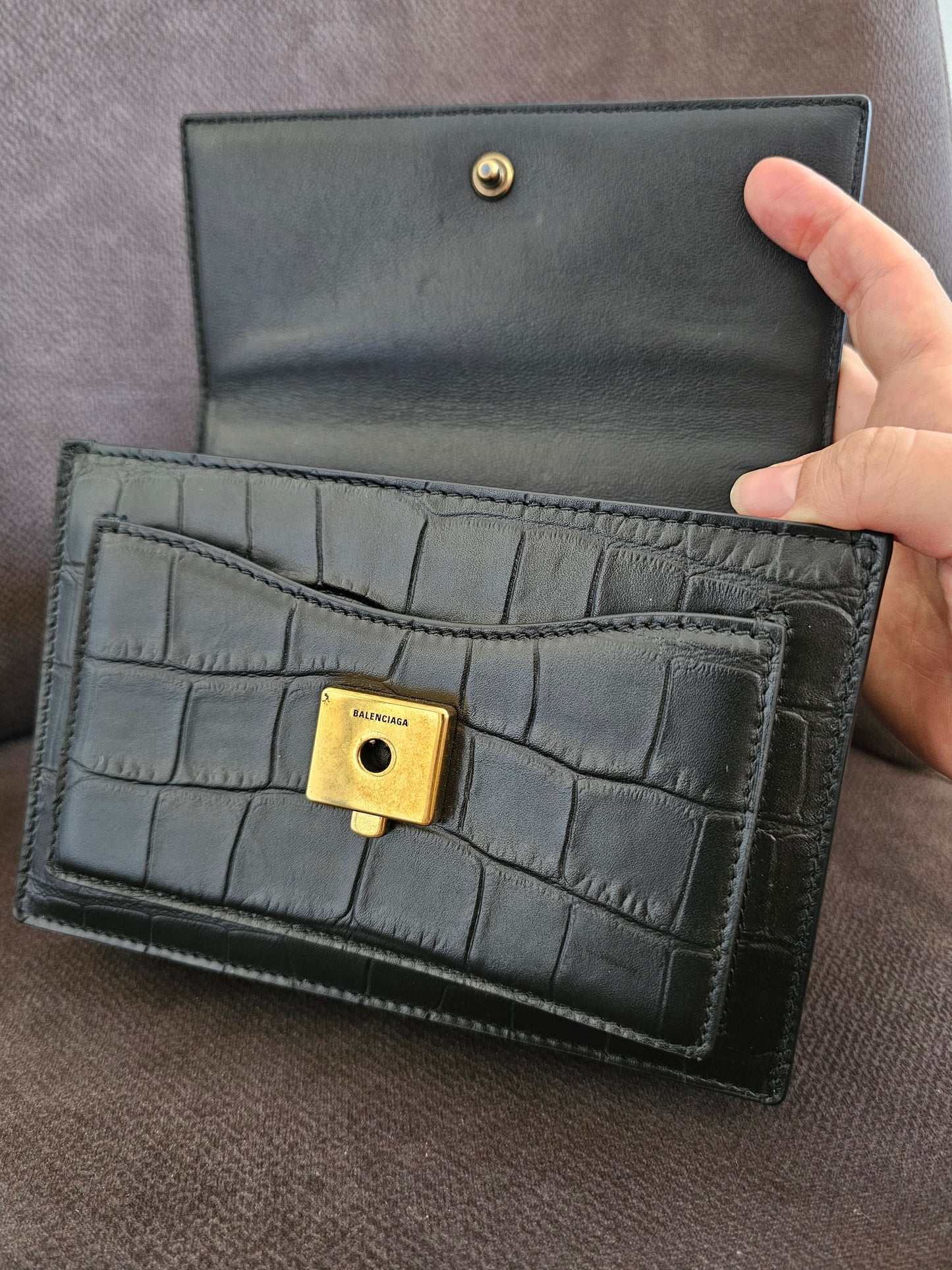 Balenciaga Xs Sharp top handle bag.