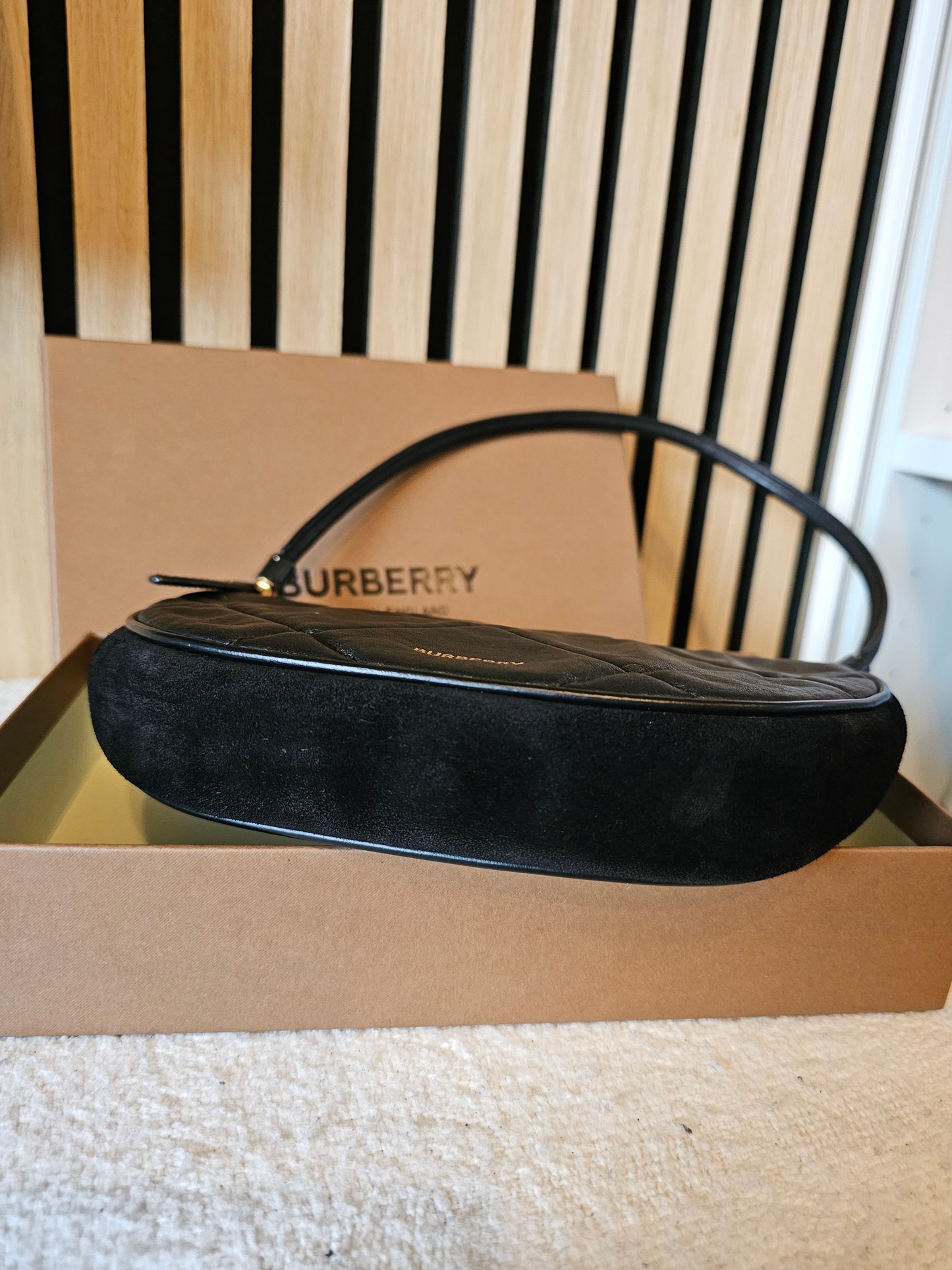 Burberry Olympia pouch/bag in black.