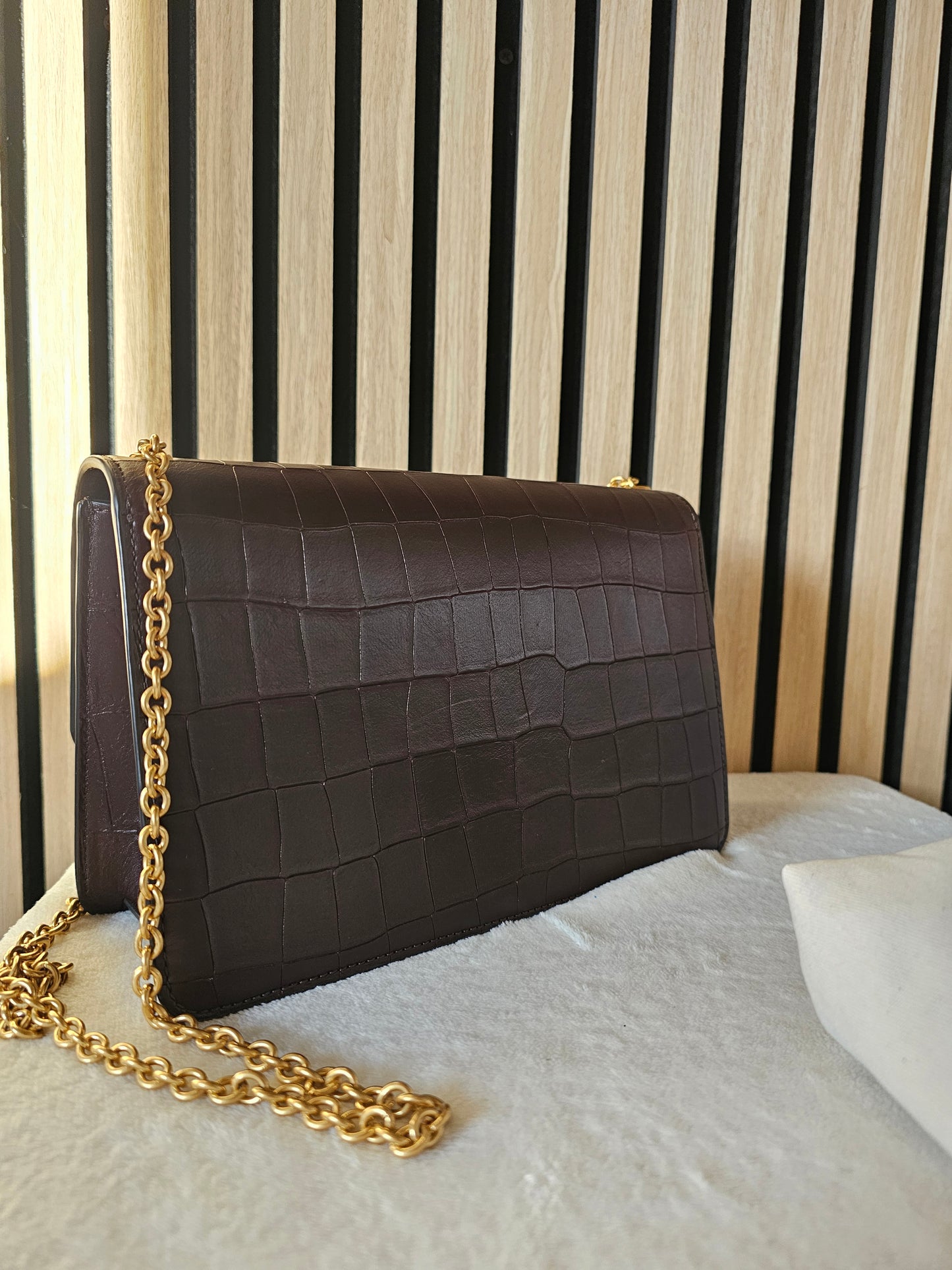 Mulberry darley croc print. Oxblood.