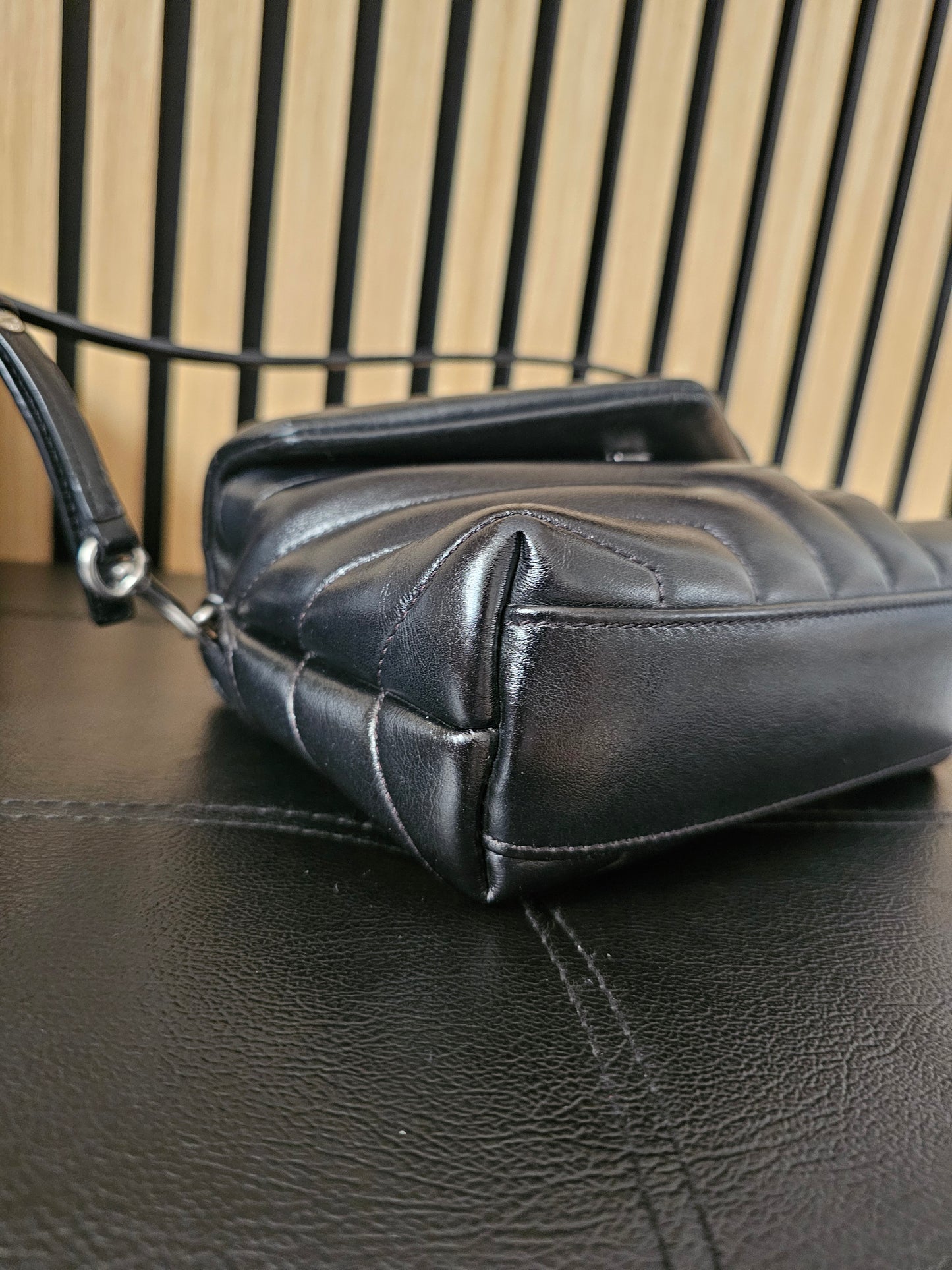 YSL loulou Toy bag. Black with SHW.