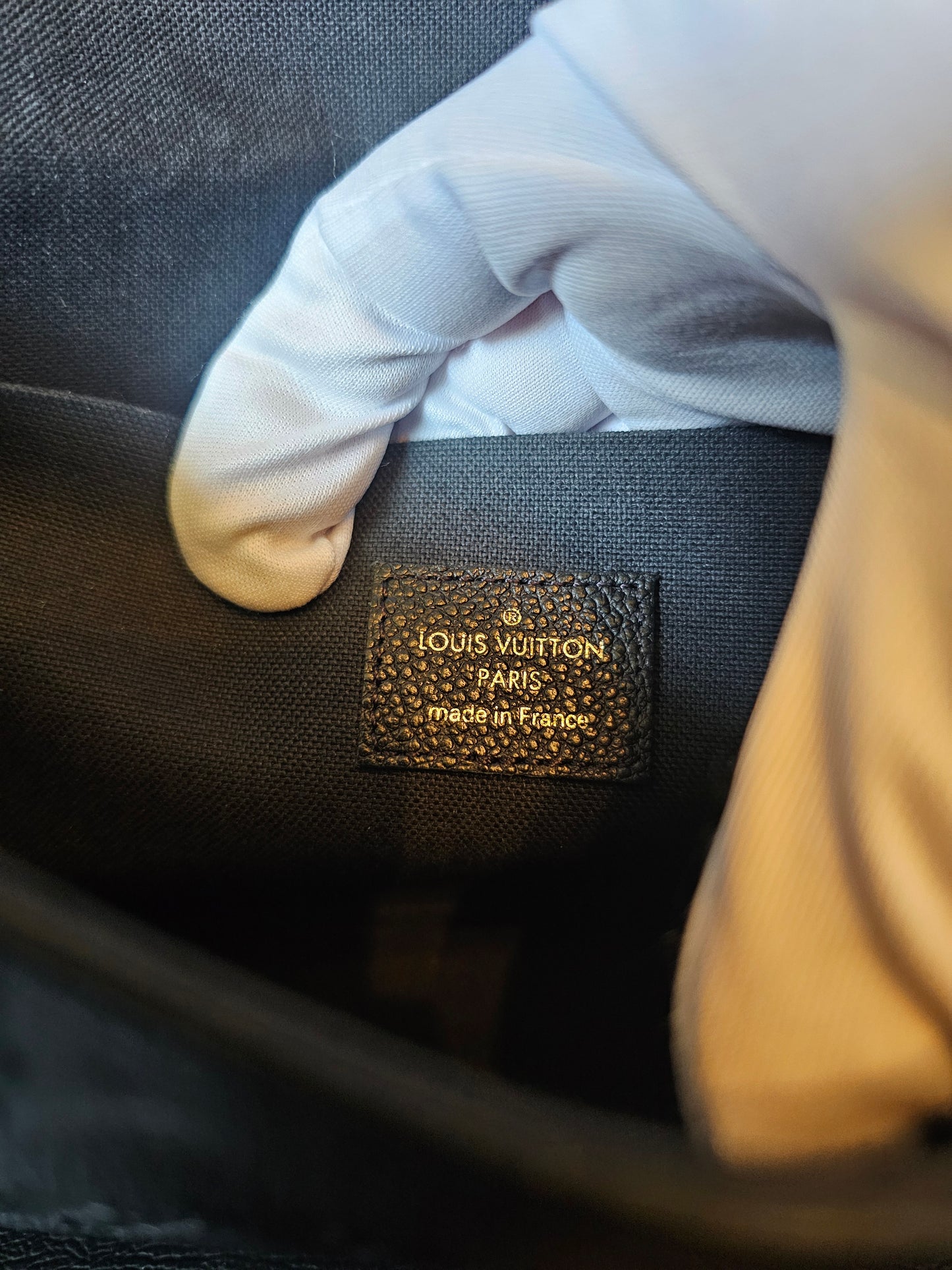 Louis vuitton - Félicie pochette MNG, Black Emp. Leather.