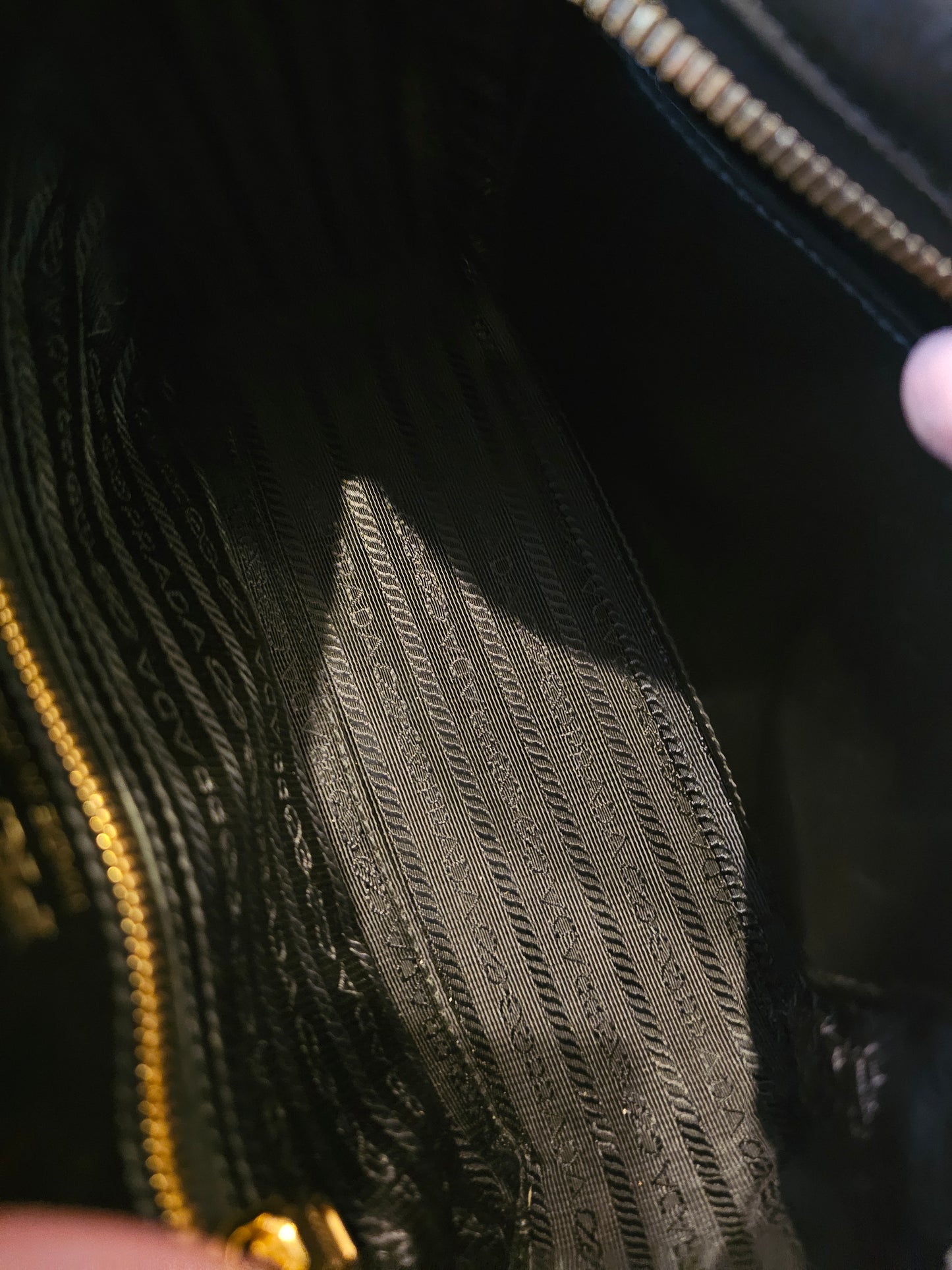 Prada Mirage Camera bag - black, saffiano leather.