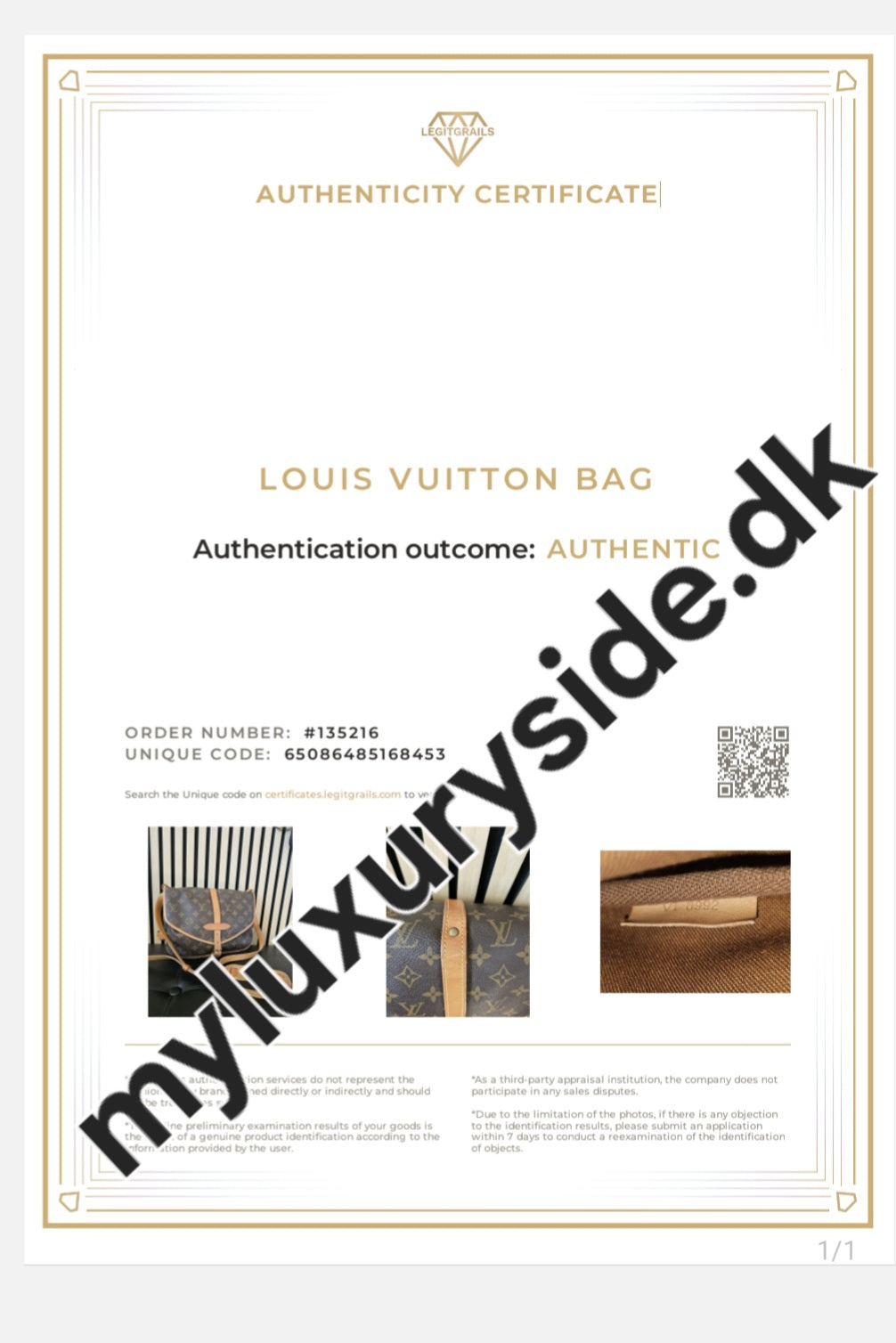 M42256 - Louis Vuitton - Saumur 30 monogram kanvas.