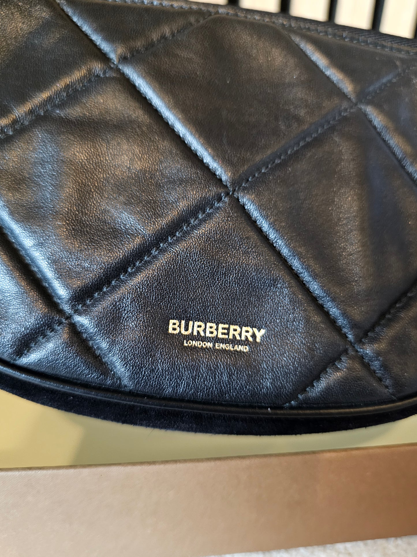 Burberry Olympia pouch/bag in black.
