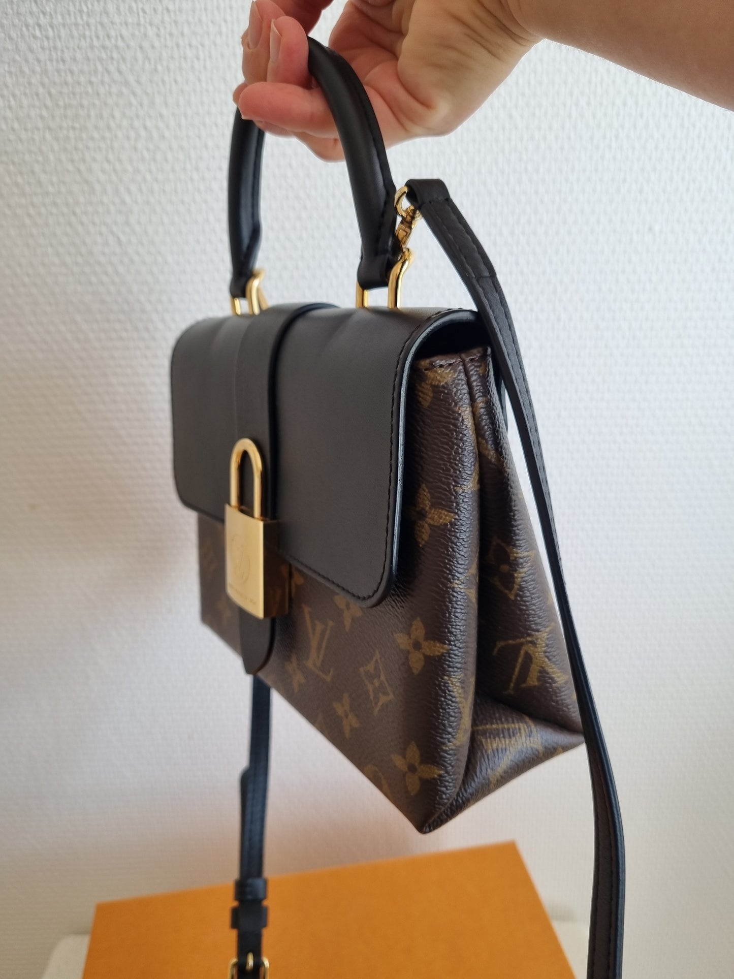Louis Vuitton taske - Locky BB, MNG, kanvas - sort.