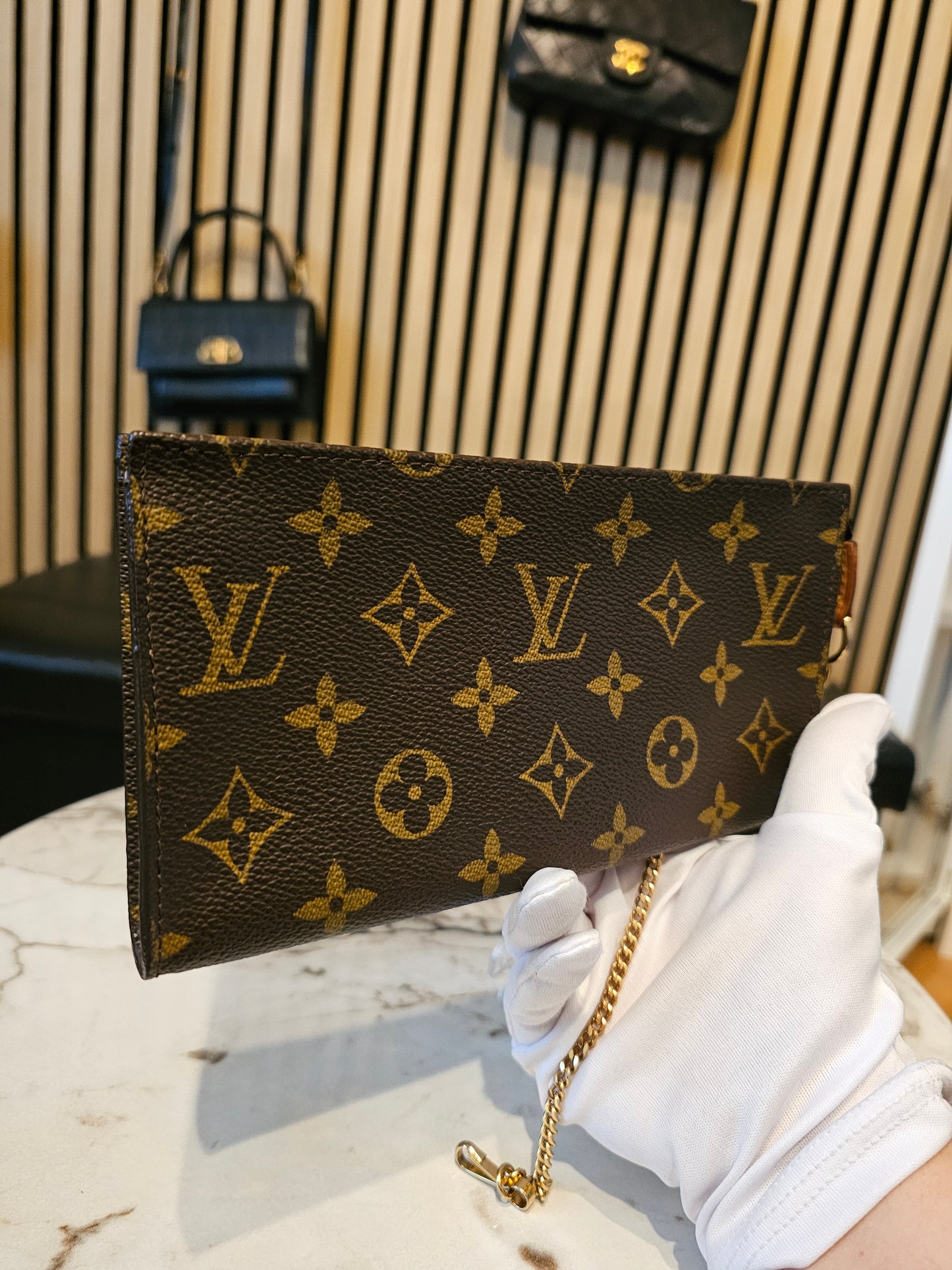 Louis vuitton clutch, MNG kanvas.
