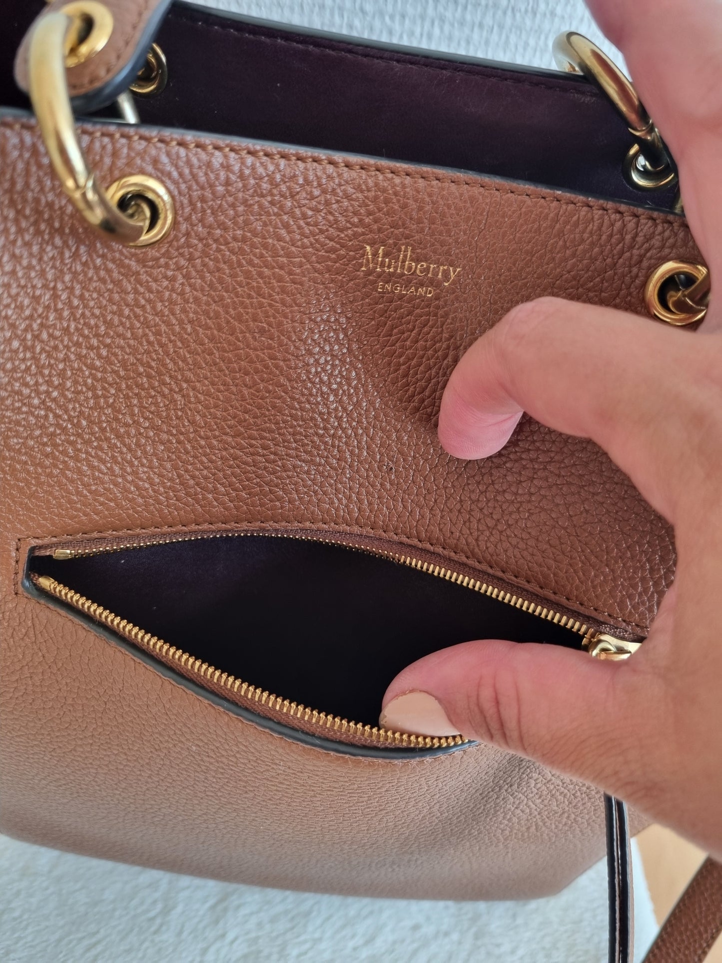 Mulberry taske - small maple in brown.
