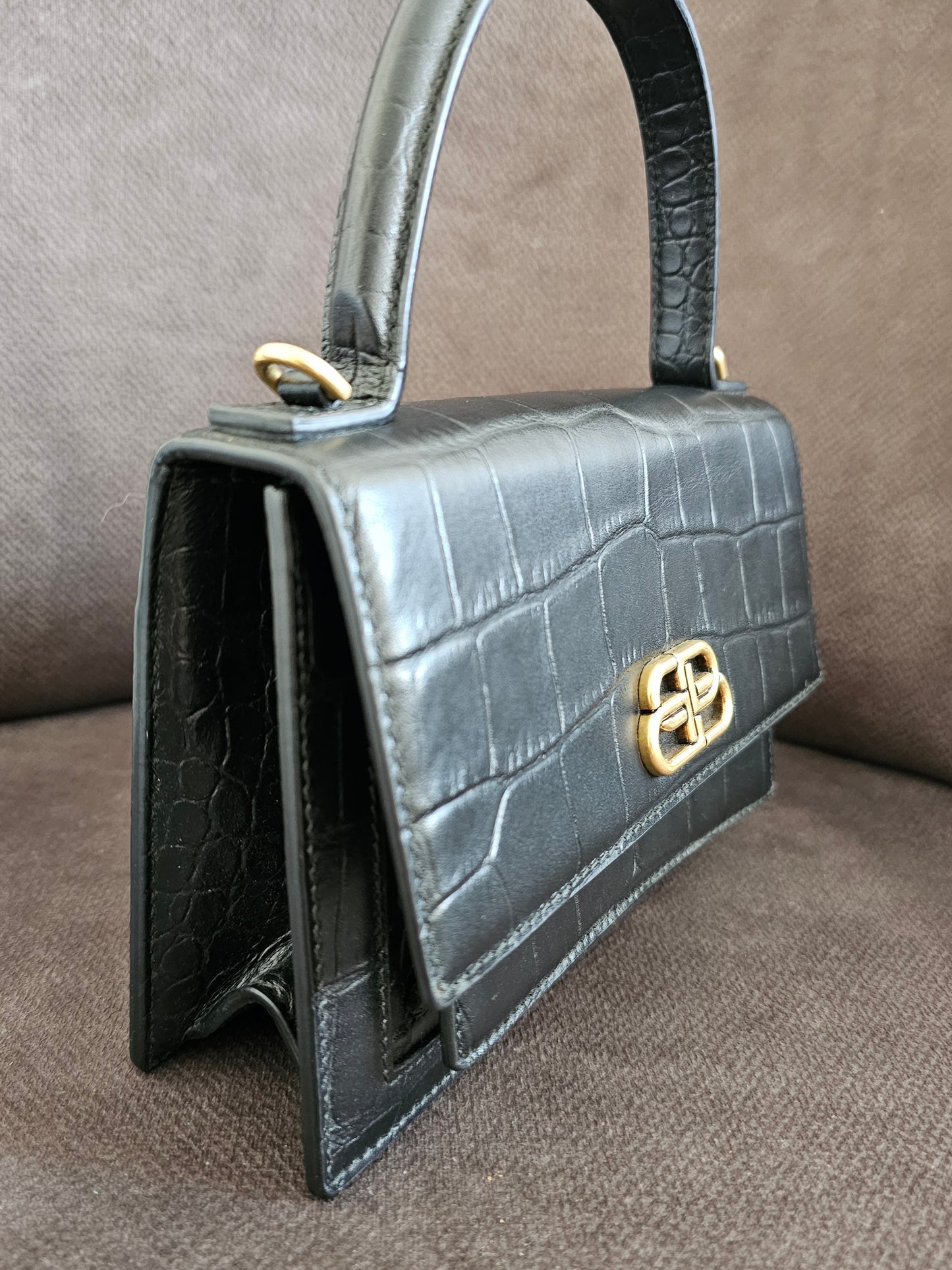 Balenciaga Xs Sharp top handle bag.