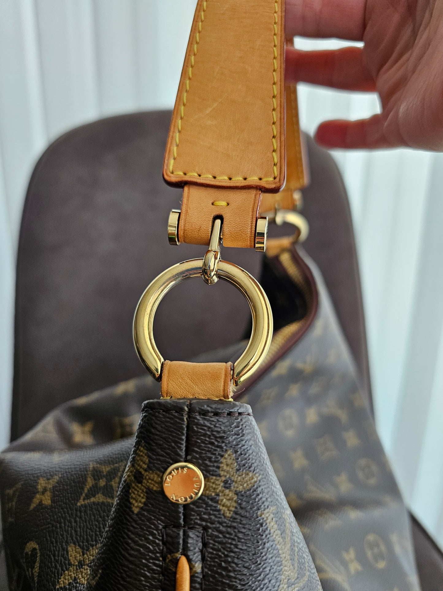 Louis Vuitton sully MM, MNG kanvas.