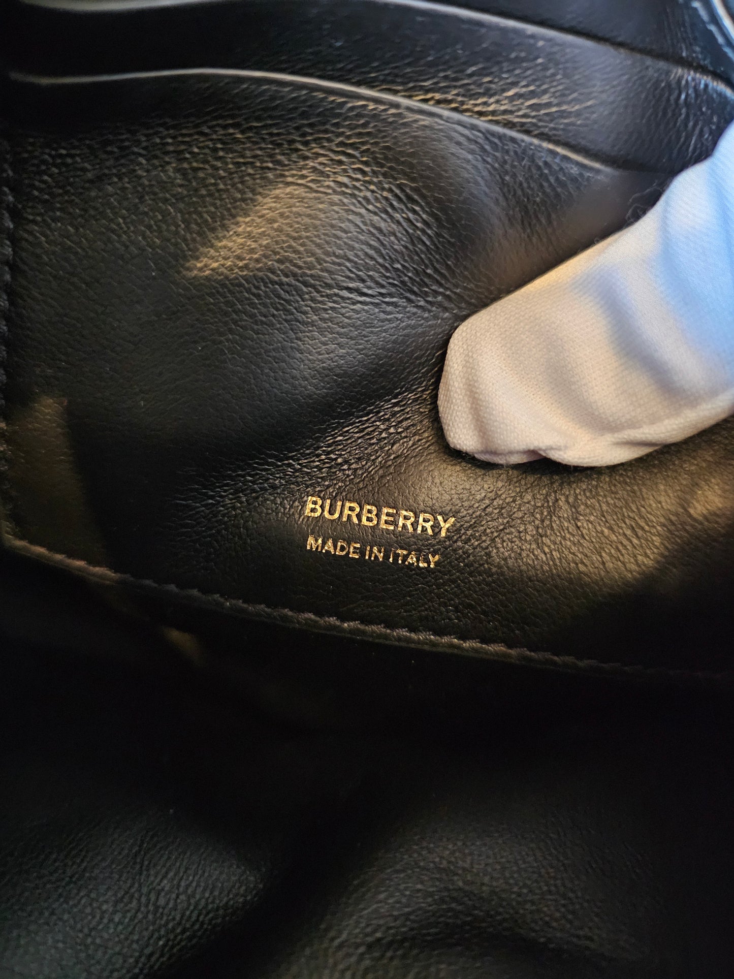 Burberry Olympia pouch/bag in black.