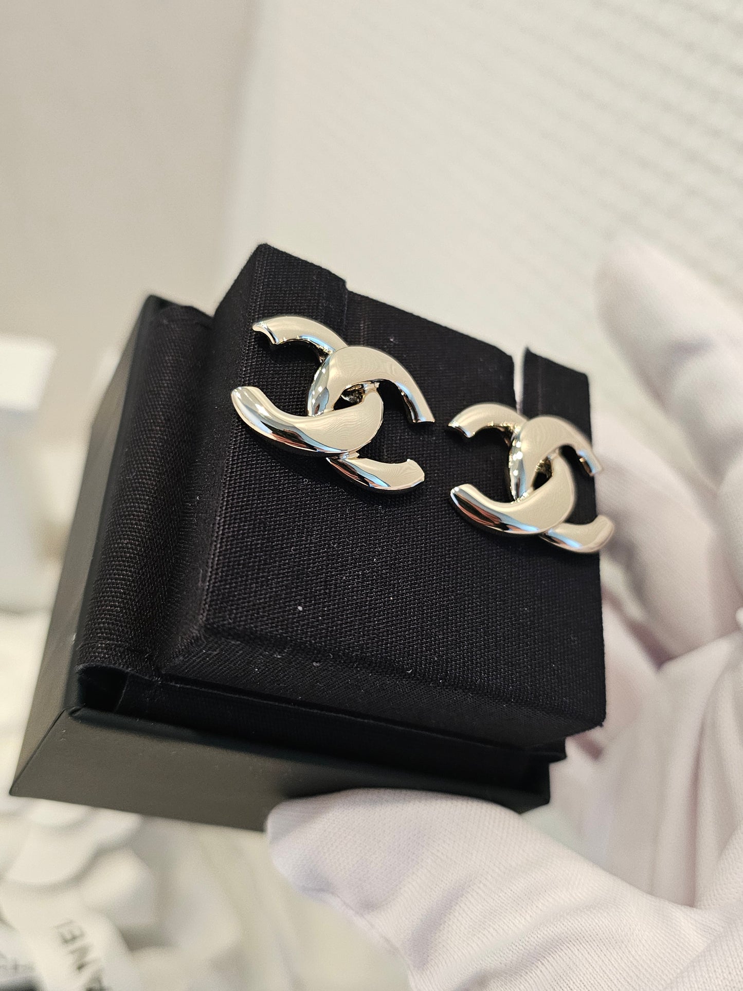 ABF588 Chanel øreringe - Golden CC earrings.