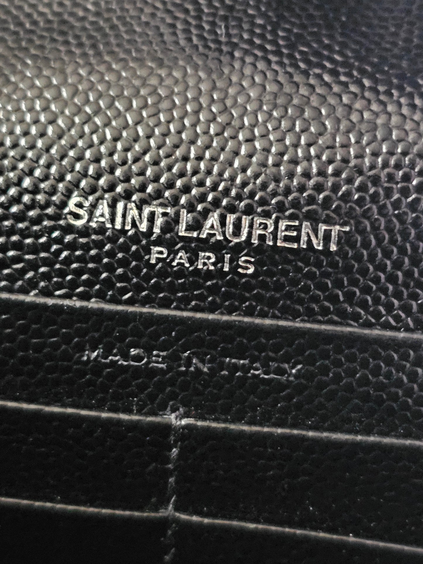 YSL - Envelope Chain wallet, black - SHW.