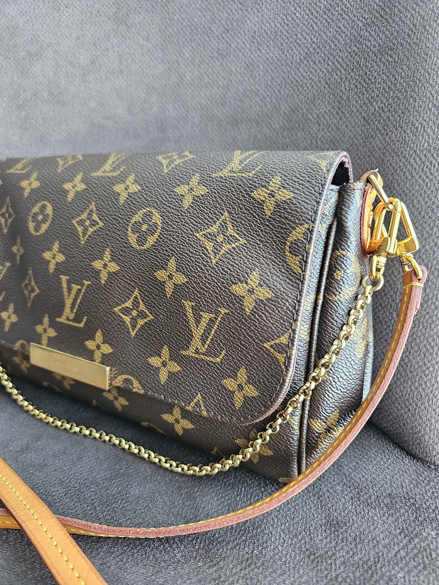 Louis Vuitton, Favorite MM, MNG. Kanvas.