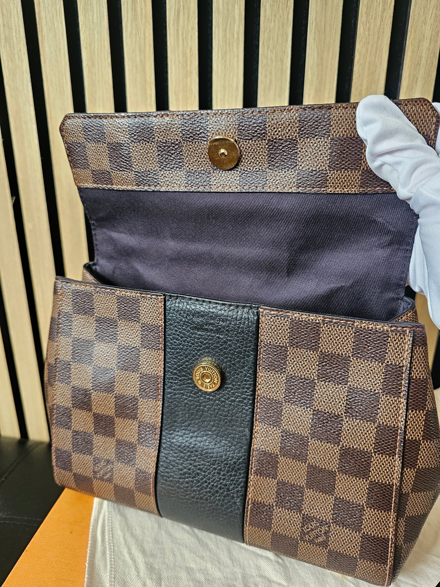 Louis Vuitton Bond street bag, damier ebene - black.
