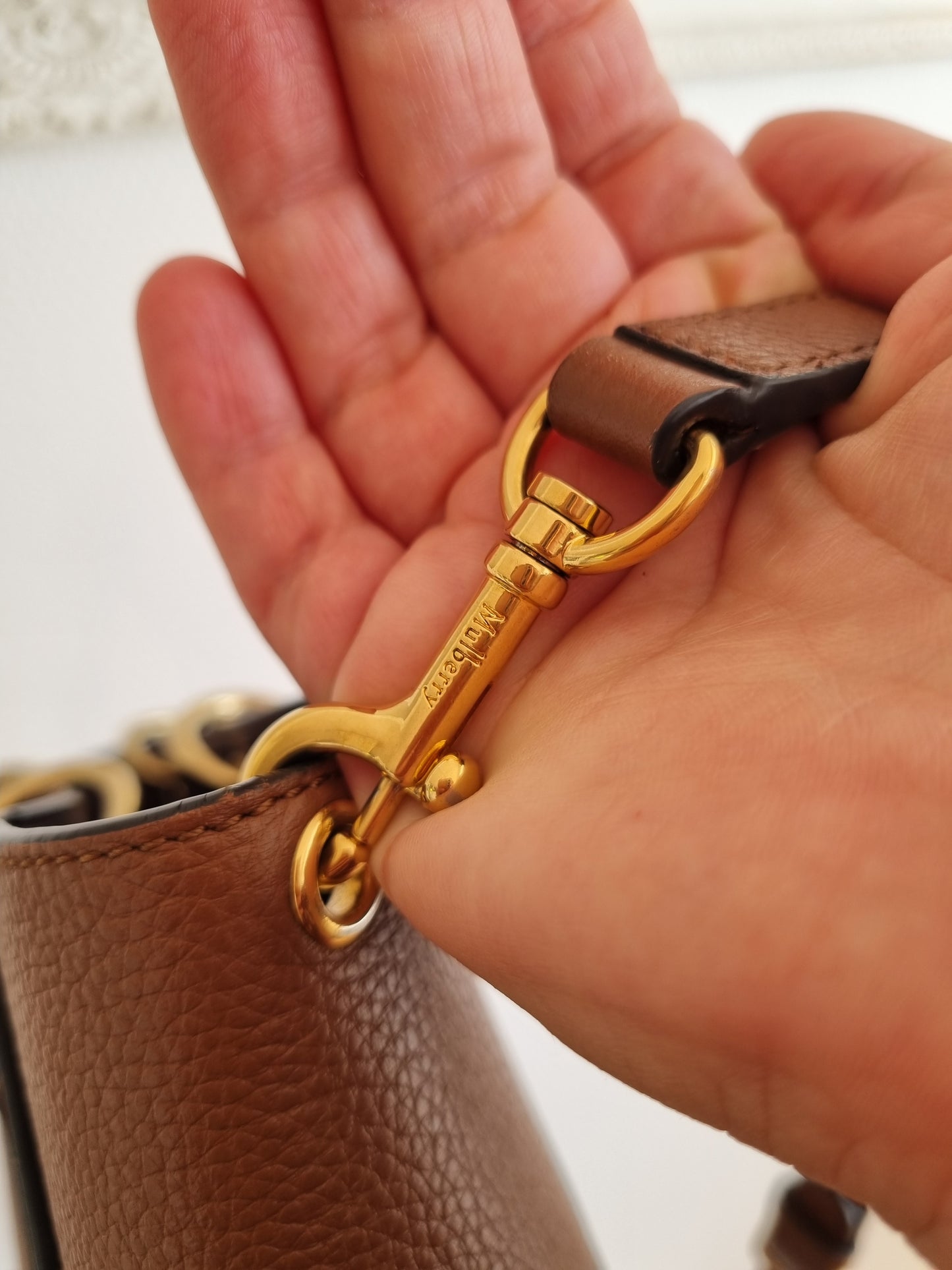Mulberry taske - small maple in brown.