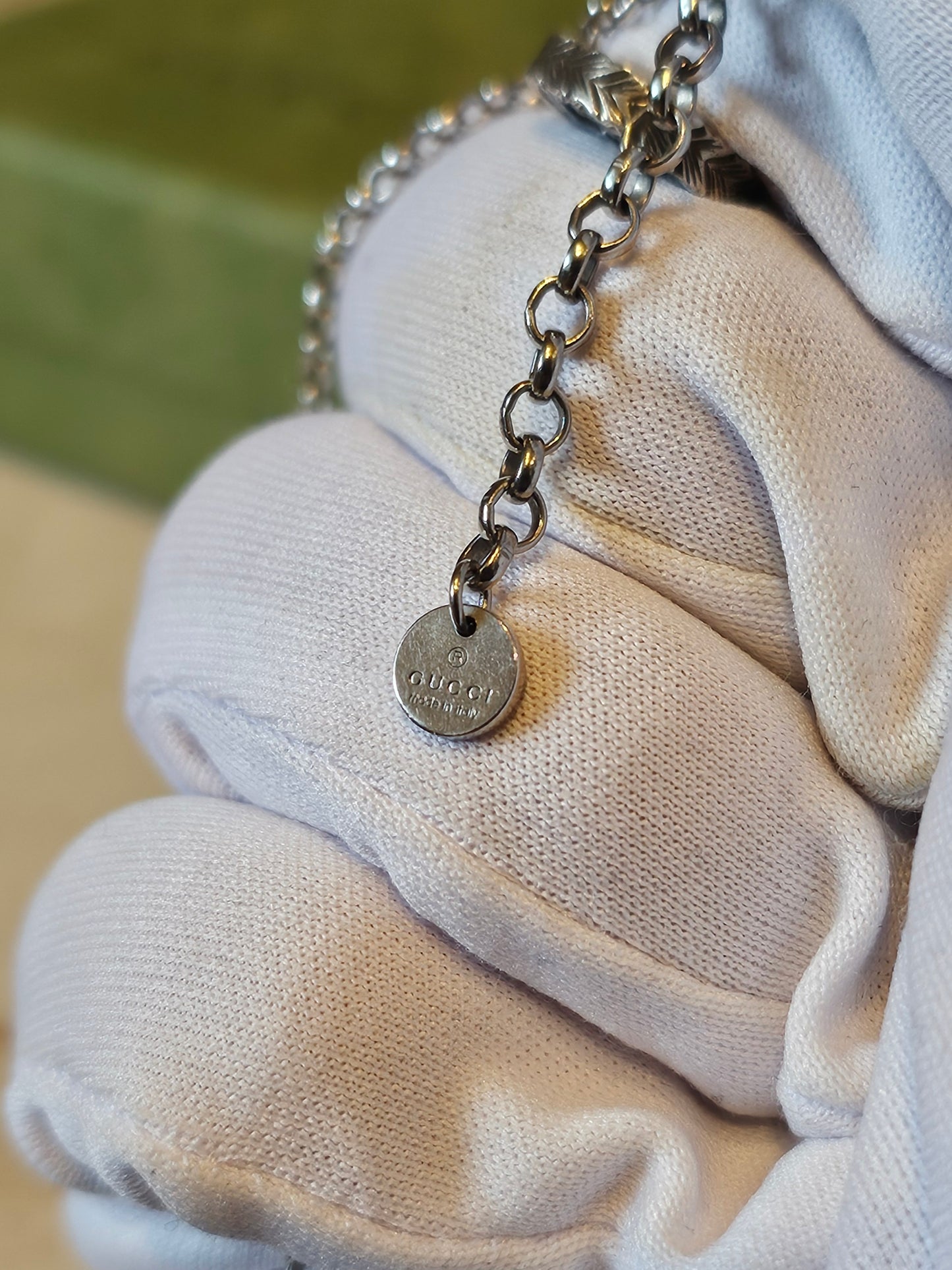 Gucci halskæde, interlocking, sterling silver 925.