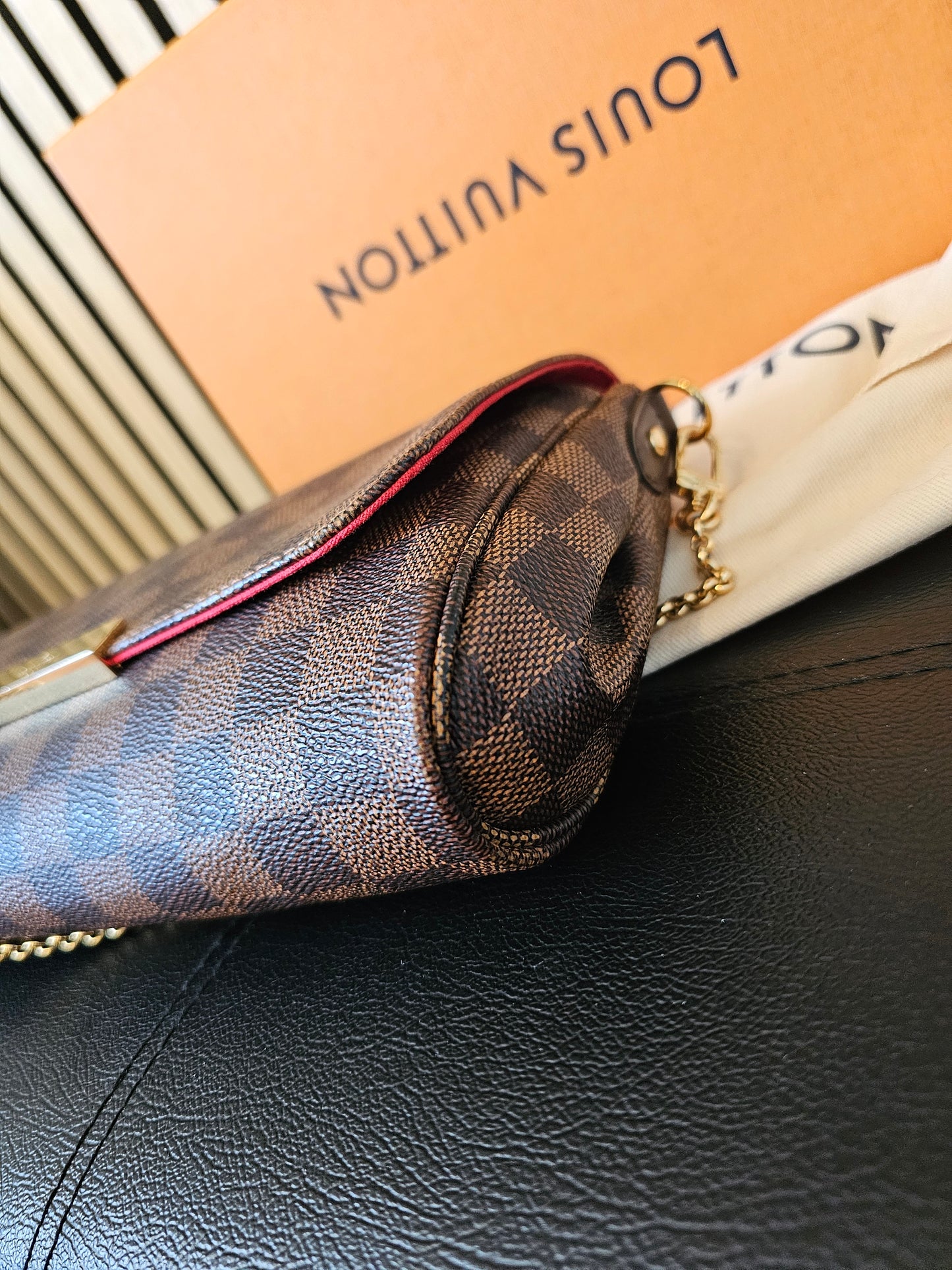 N41129 - Louis Vuitton Favorite MM, damier ebene.