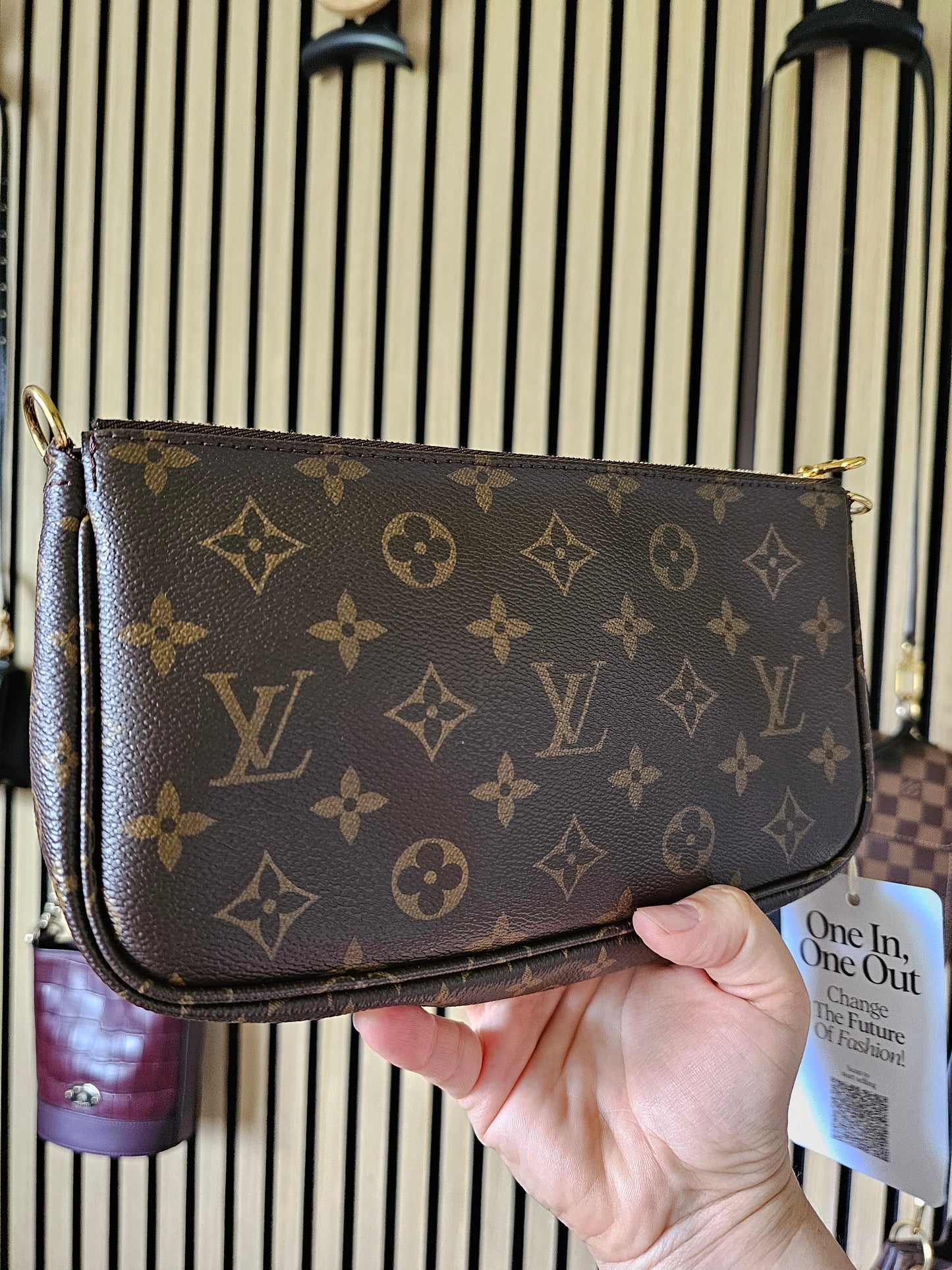 Louis Vuitton pochette accesories, monogram kanvas.