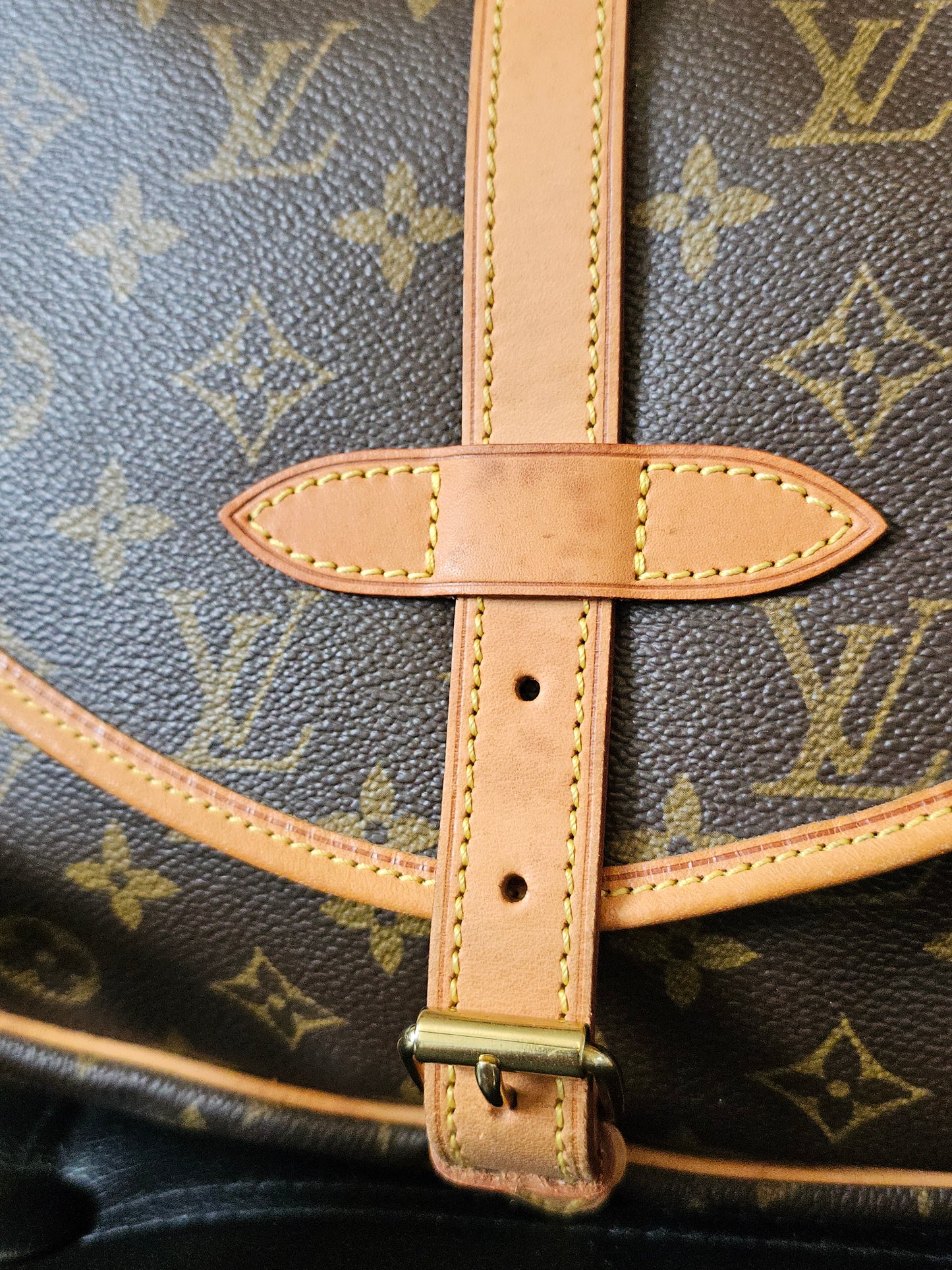 M42256 - Louis Vuitton Saumur 30, MNG. Kanvas.
