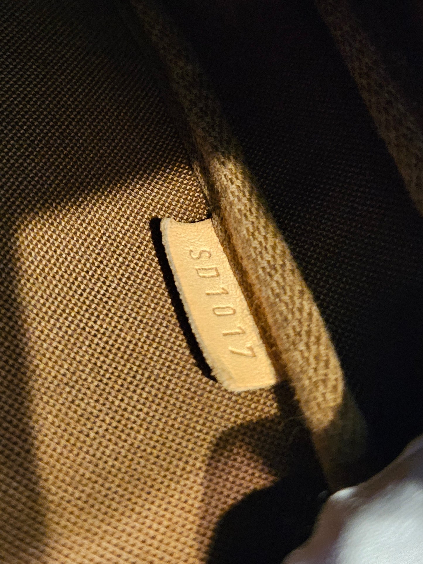 Louis Vuitton pochette accesories in monogram kanvas.