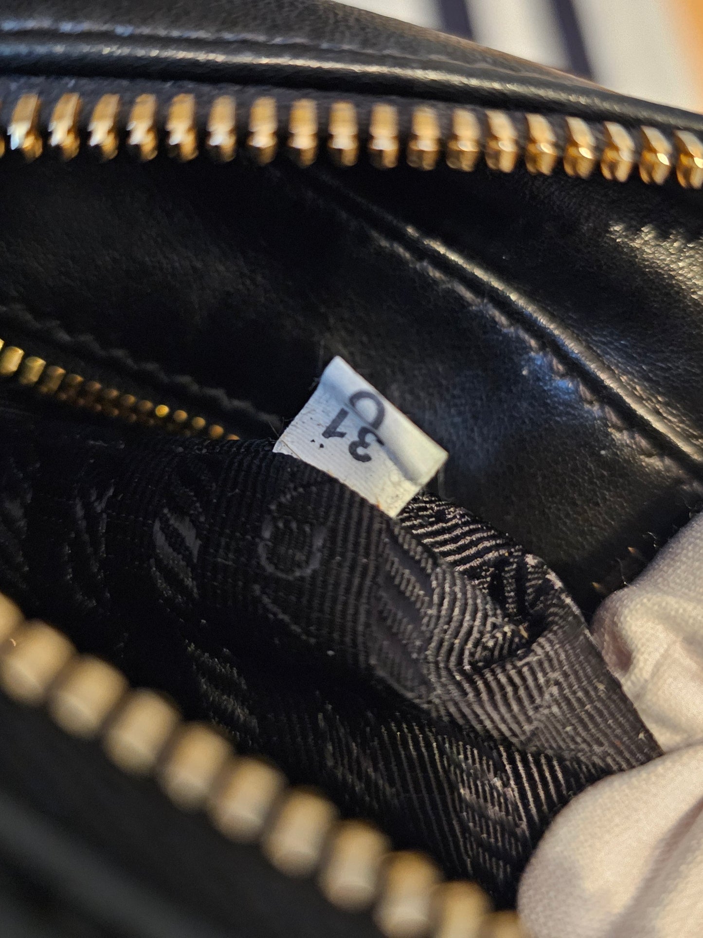 Prada Mirage Camera bag - black, saffiano leather.