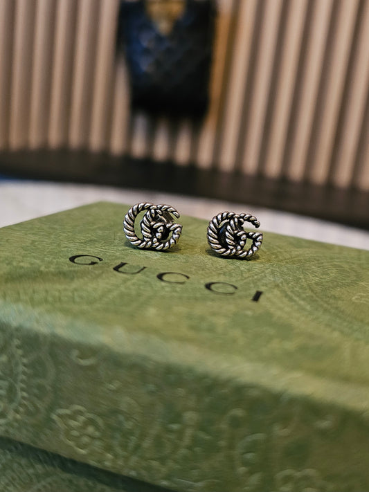 627755- Gucci GG marmont silver earrings