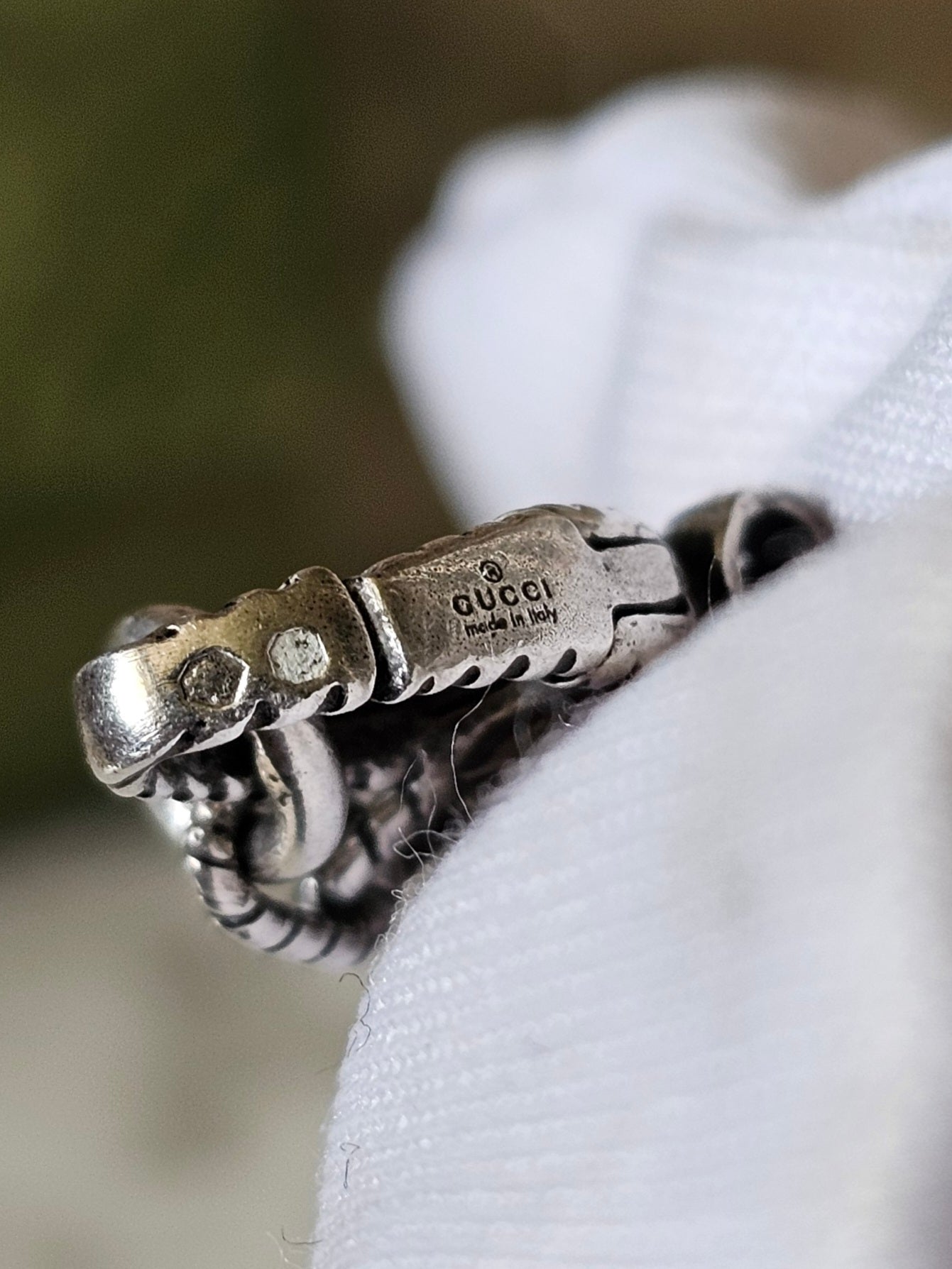Gucci halskæde - interlocking silver.