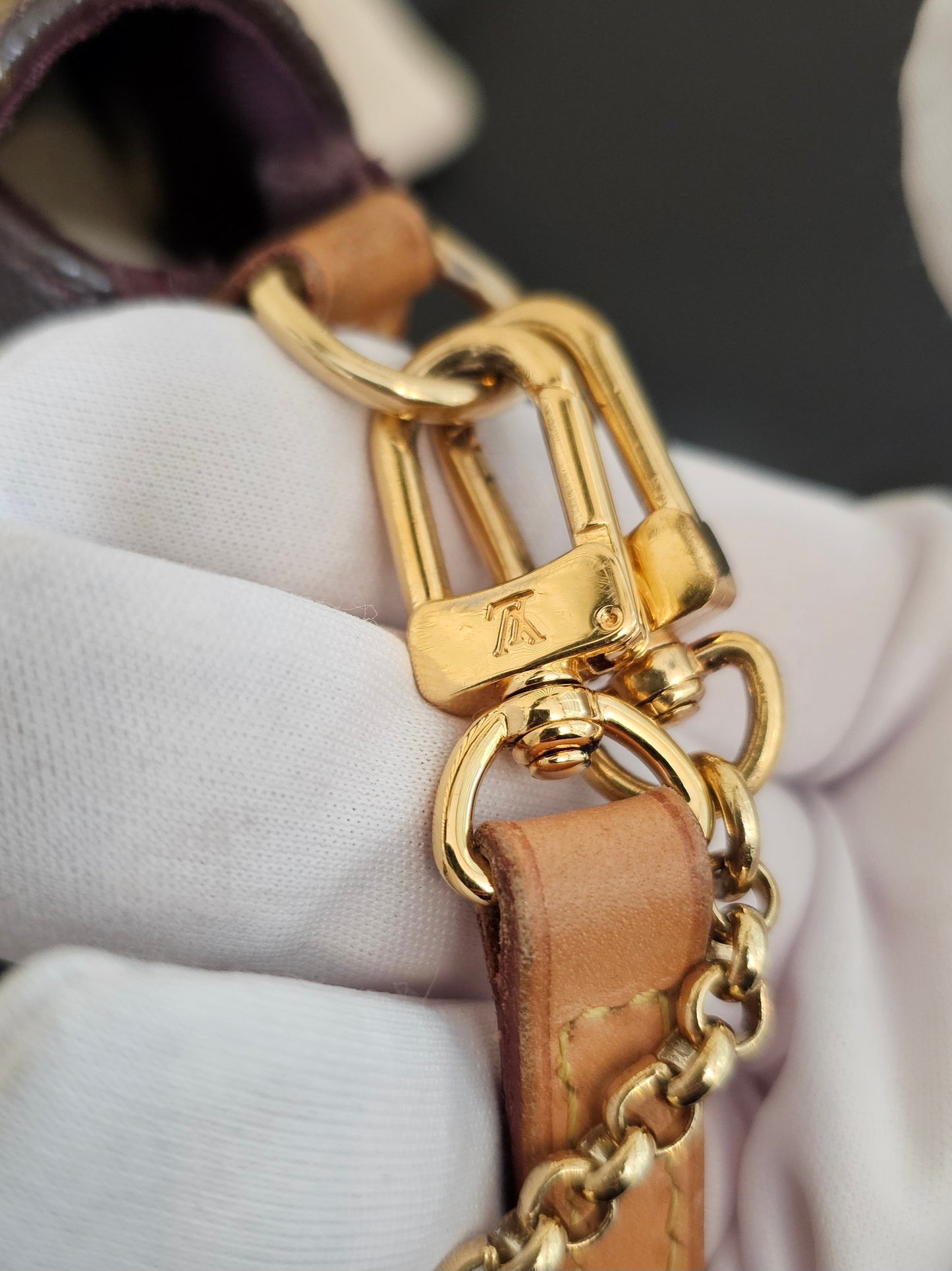 M40718 - Louis Vuitton Favorite MM bag, MNG. Kanvas.