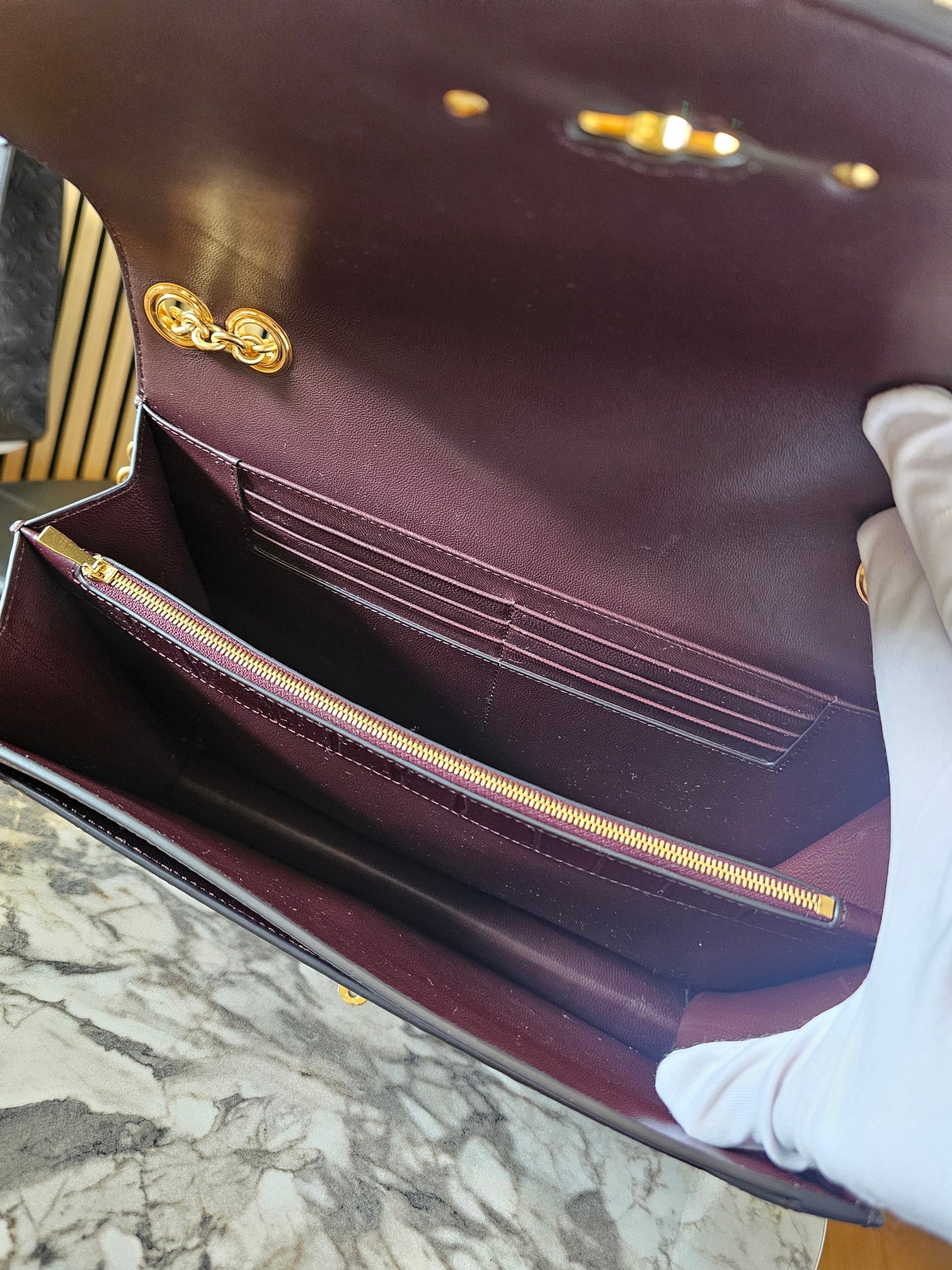 Mulberry Darley - large, oxblood.