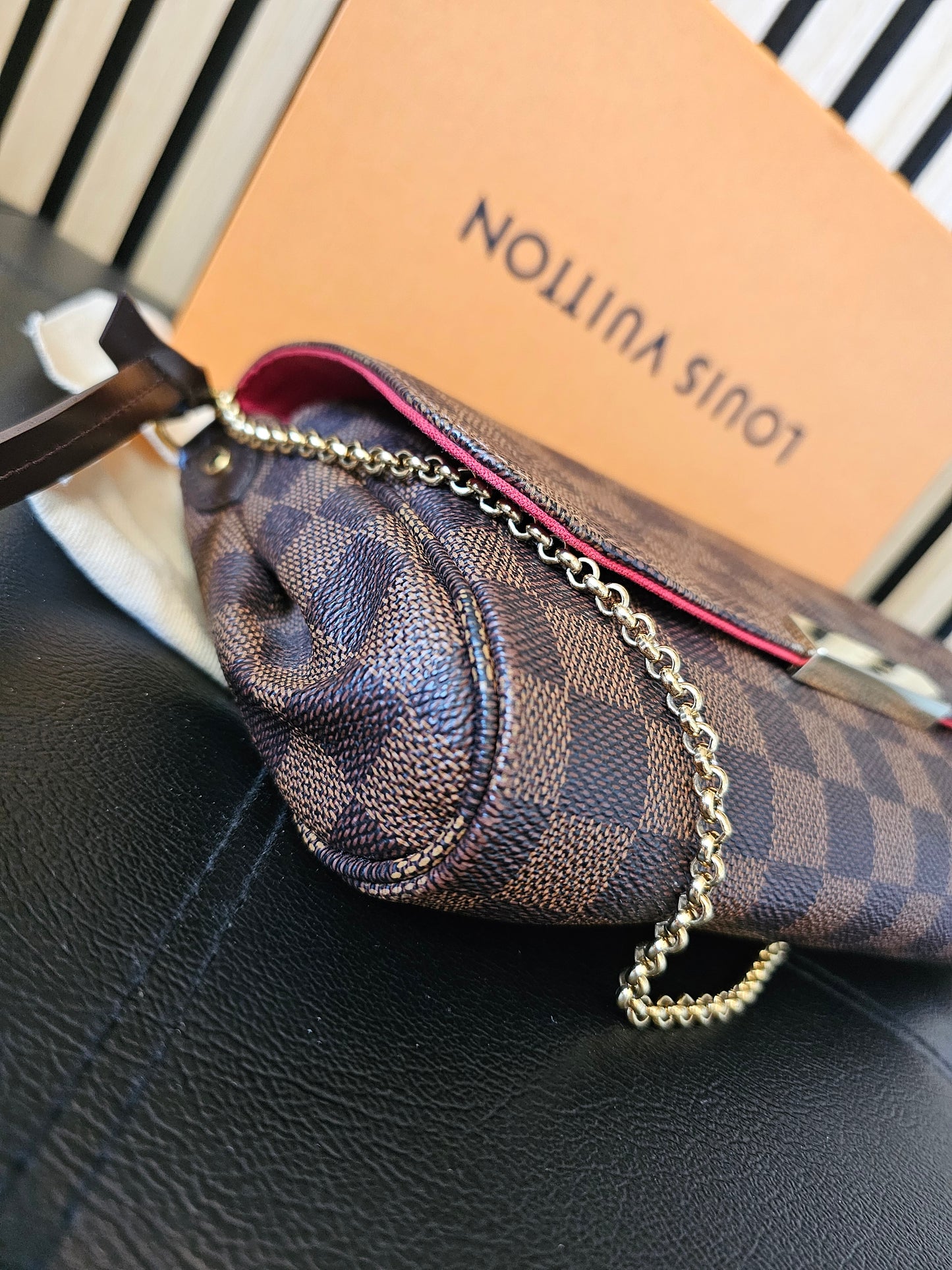N41129 - Louis Vuitton Favorite MM, damier ebene.