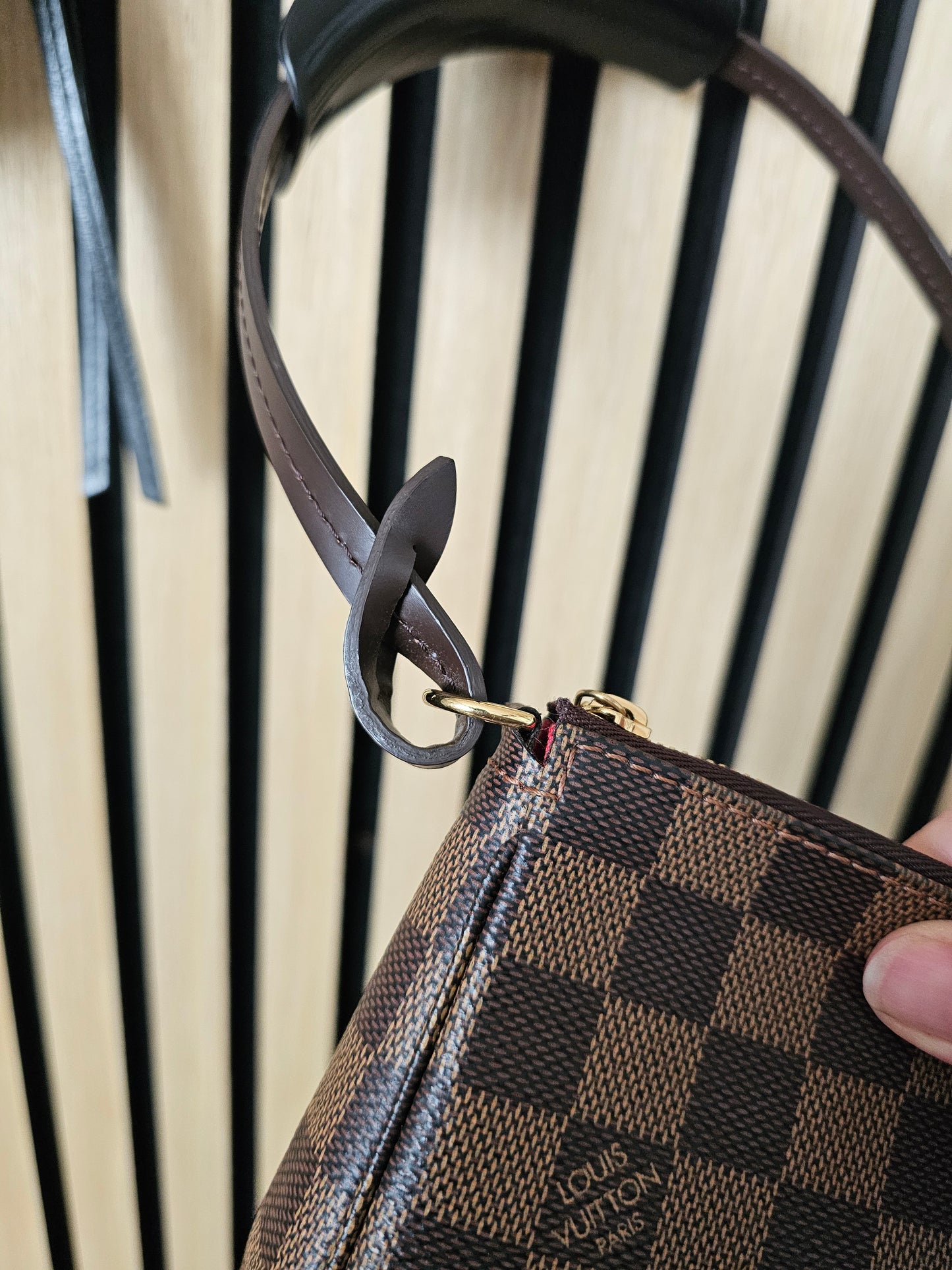 N41206 - Louis Vuitton pochette accesories, NM. Damier ebene.
