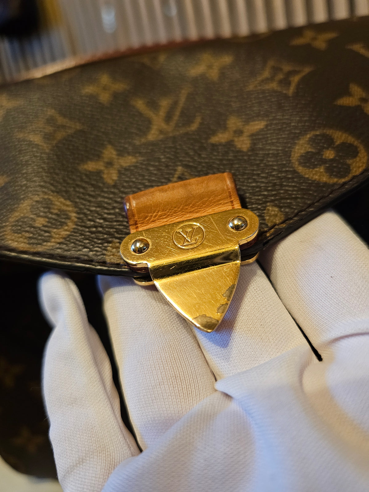 M44875 - Louis Vuitton bag, pochette Métis, monogram kanvas.