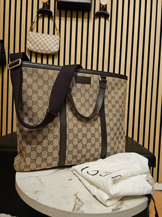 449169- Gucci tote bag, supreme GG kanvas.