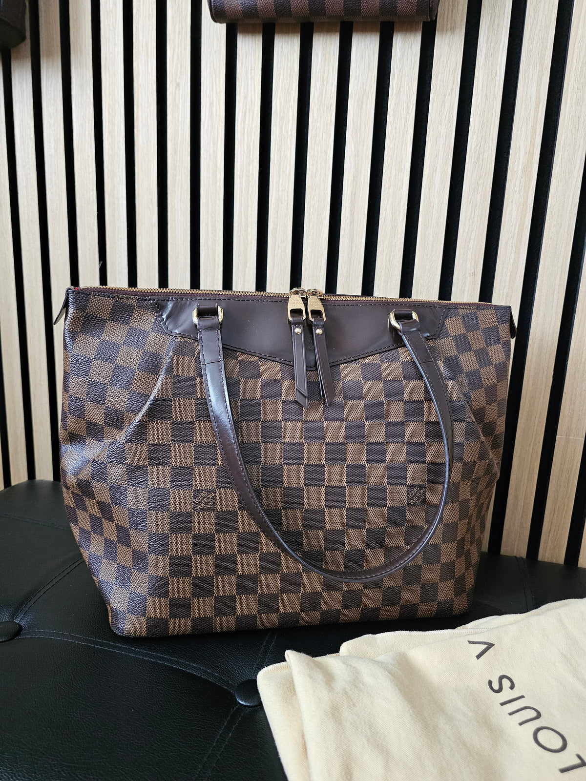 Louis Vuitton bag, westminister, damier ebene.