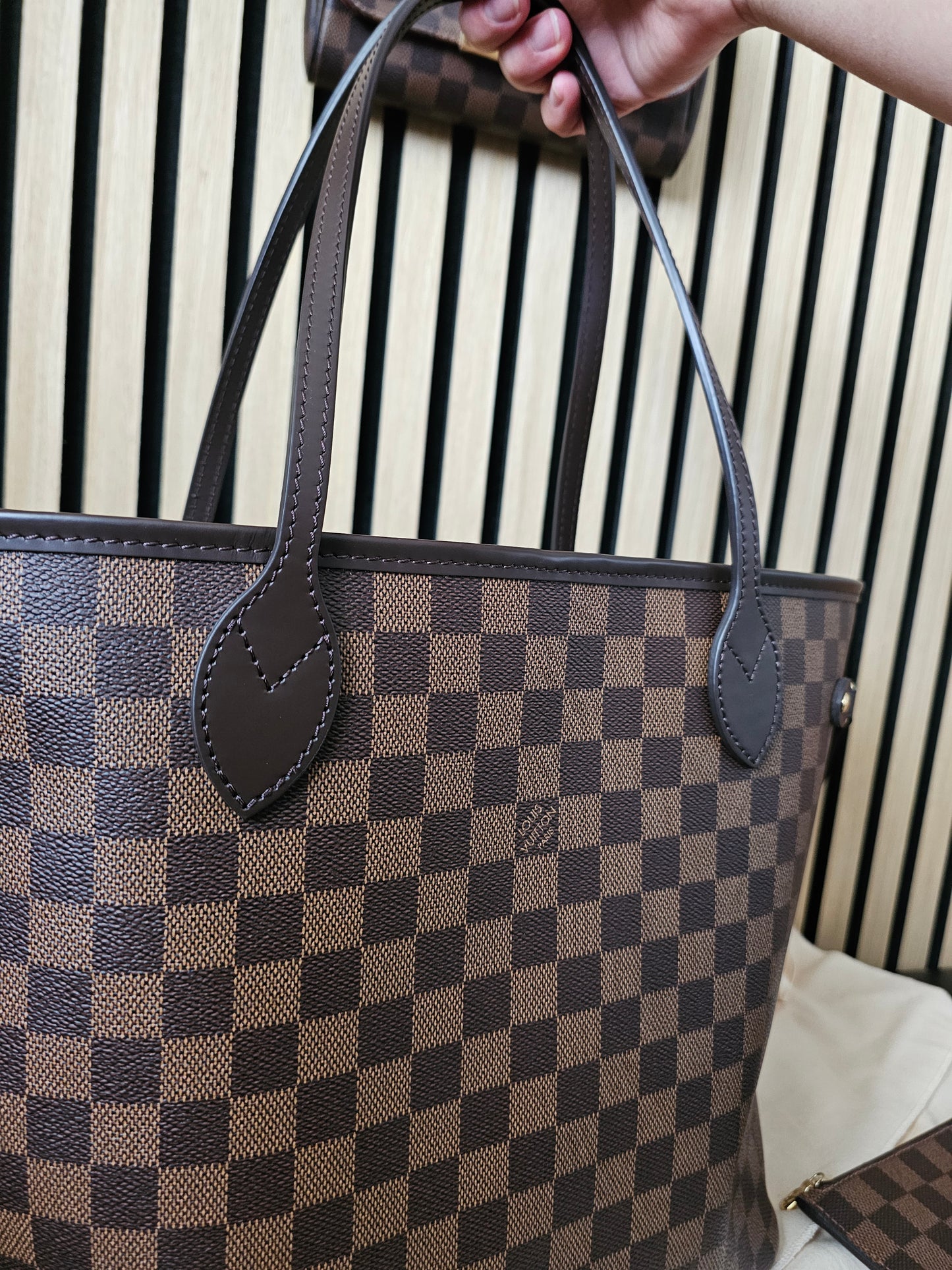 Louis Vuitton Neverfull MM, Damier ebene - Cerise.
