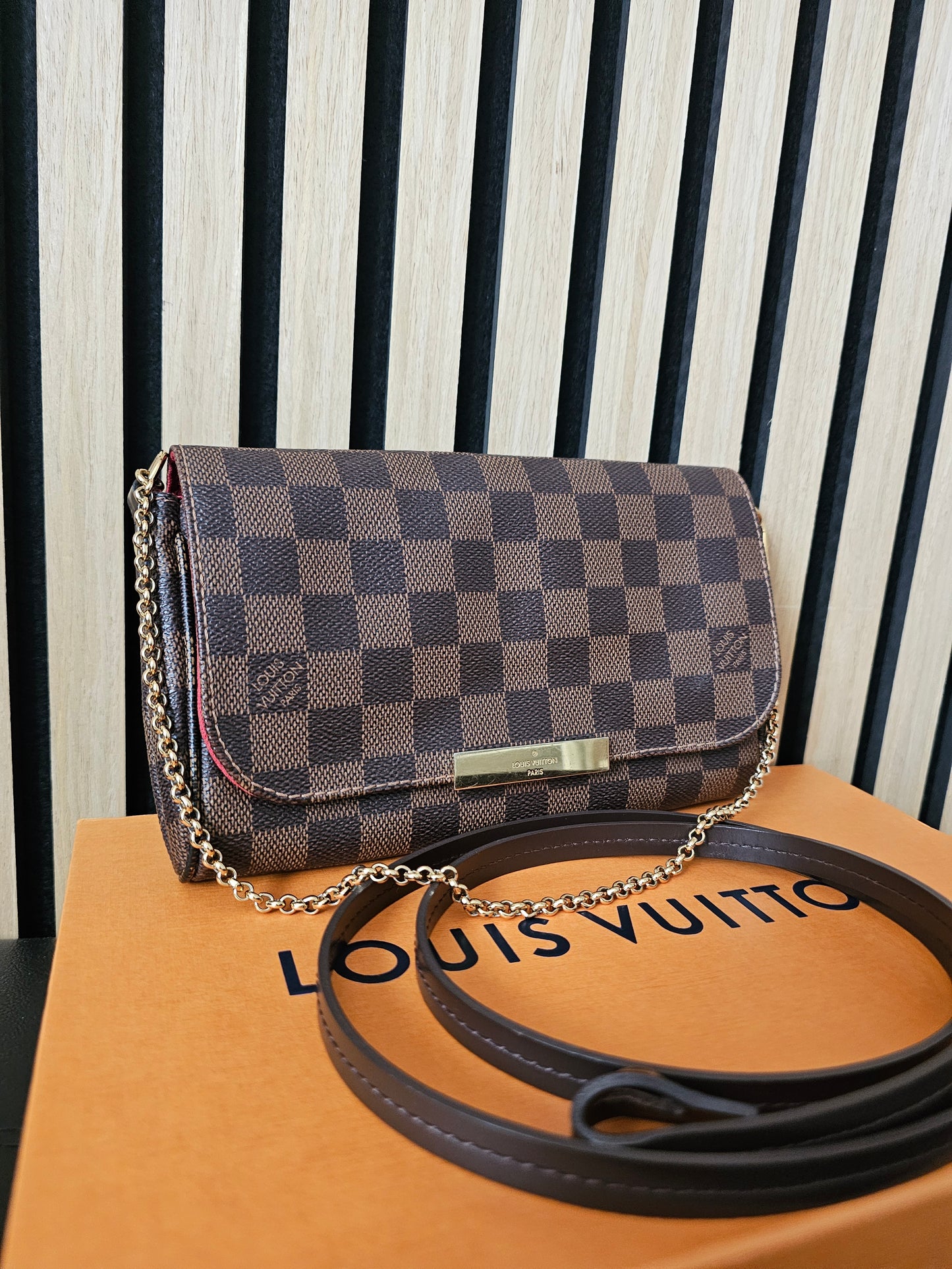 N41276 - Louis Vuitton bag, Favorite PM, damier ebene.