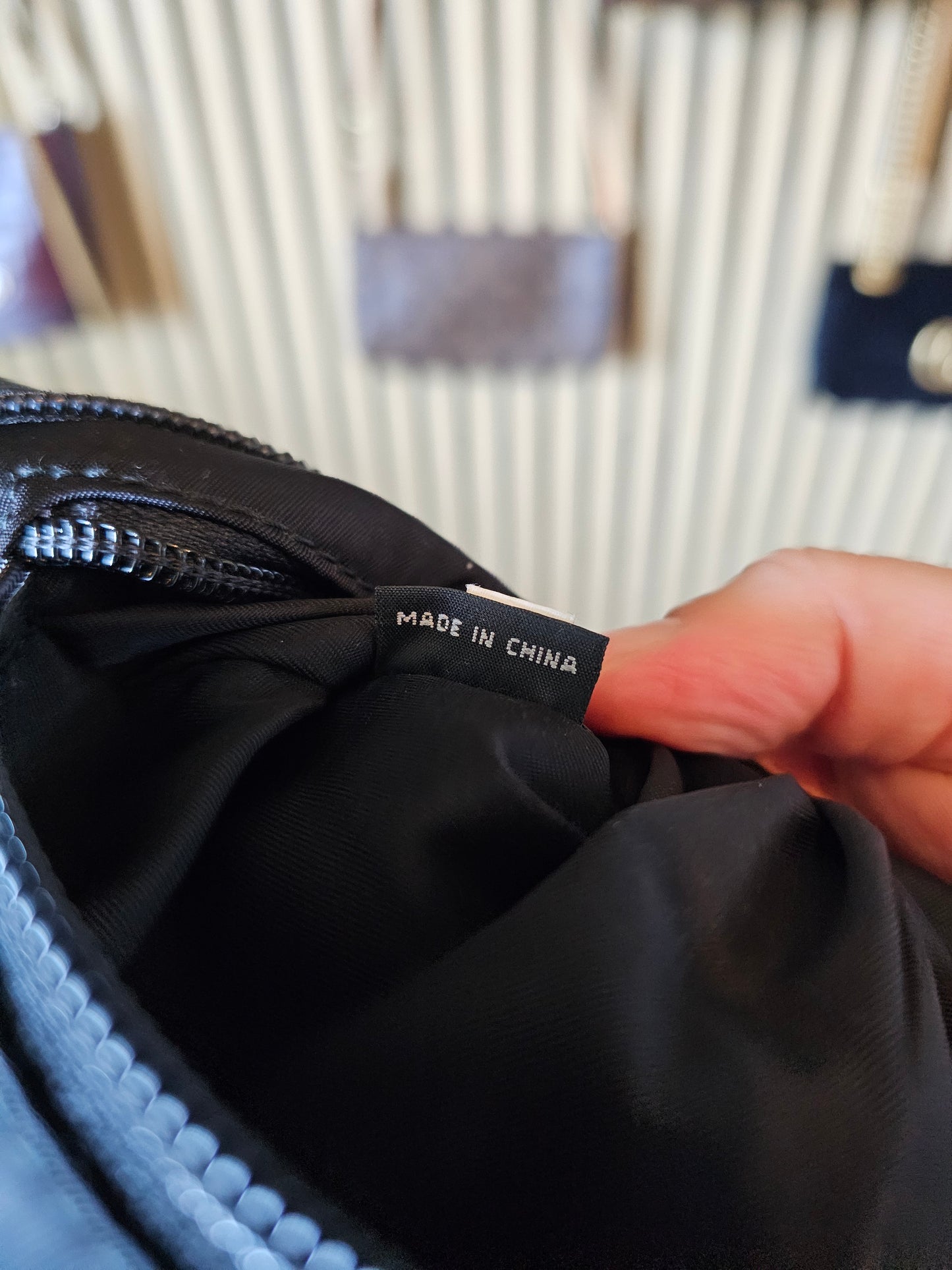 Prada belt bag black, re-nylon- saffiano leather.