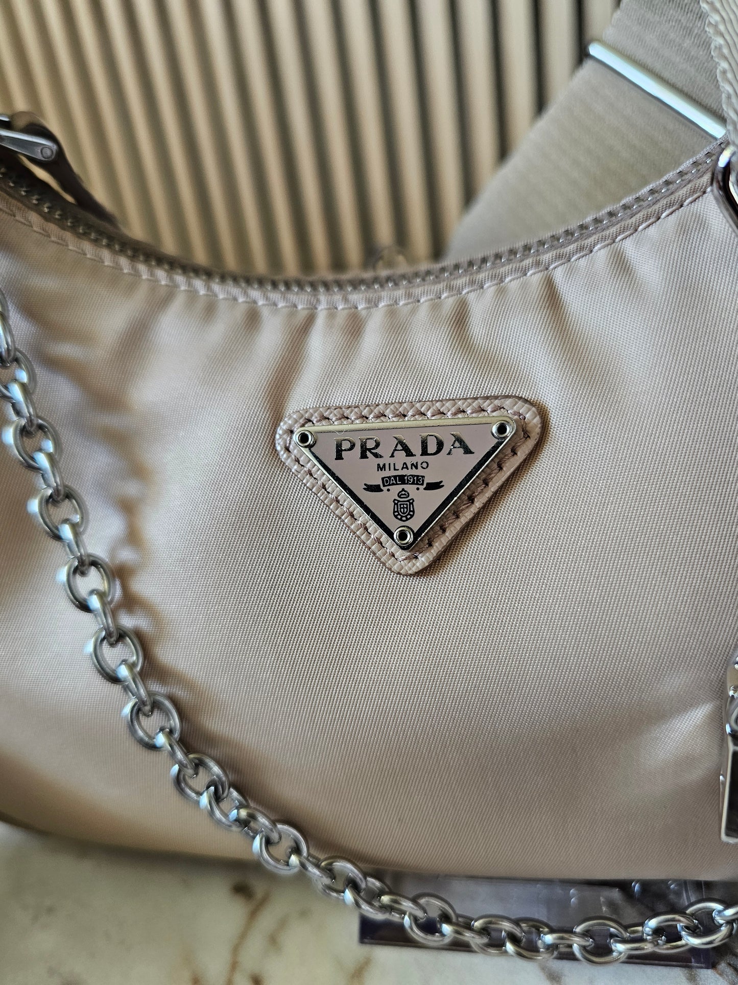 Prada Re-Edition 2005, Nylon - Beige.