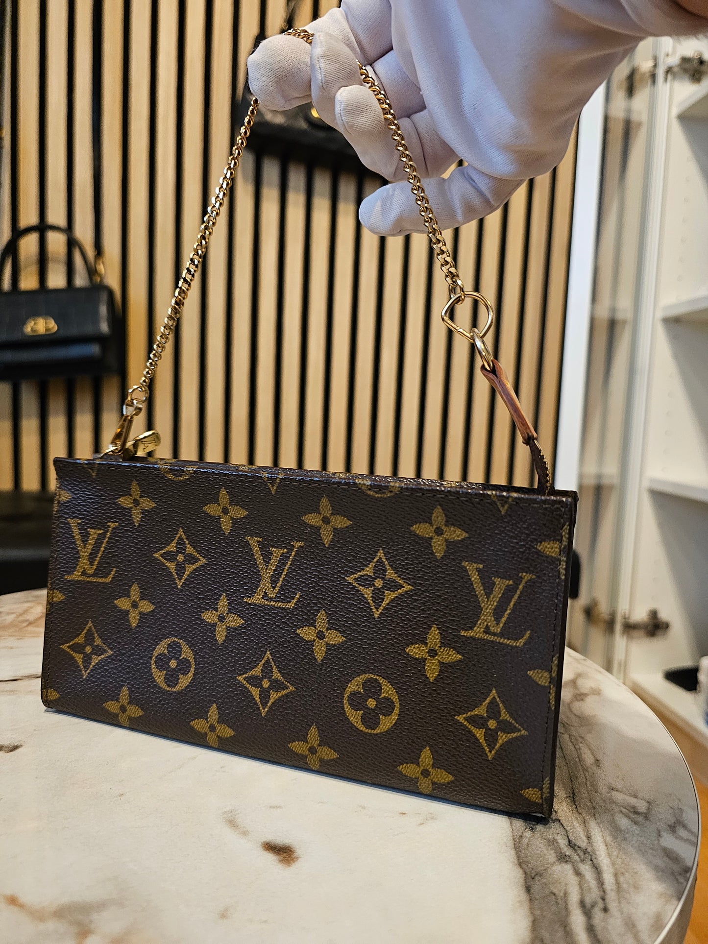 Louis vuitton clutch, MNG kanvas.