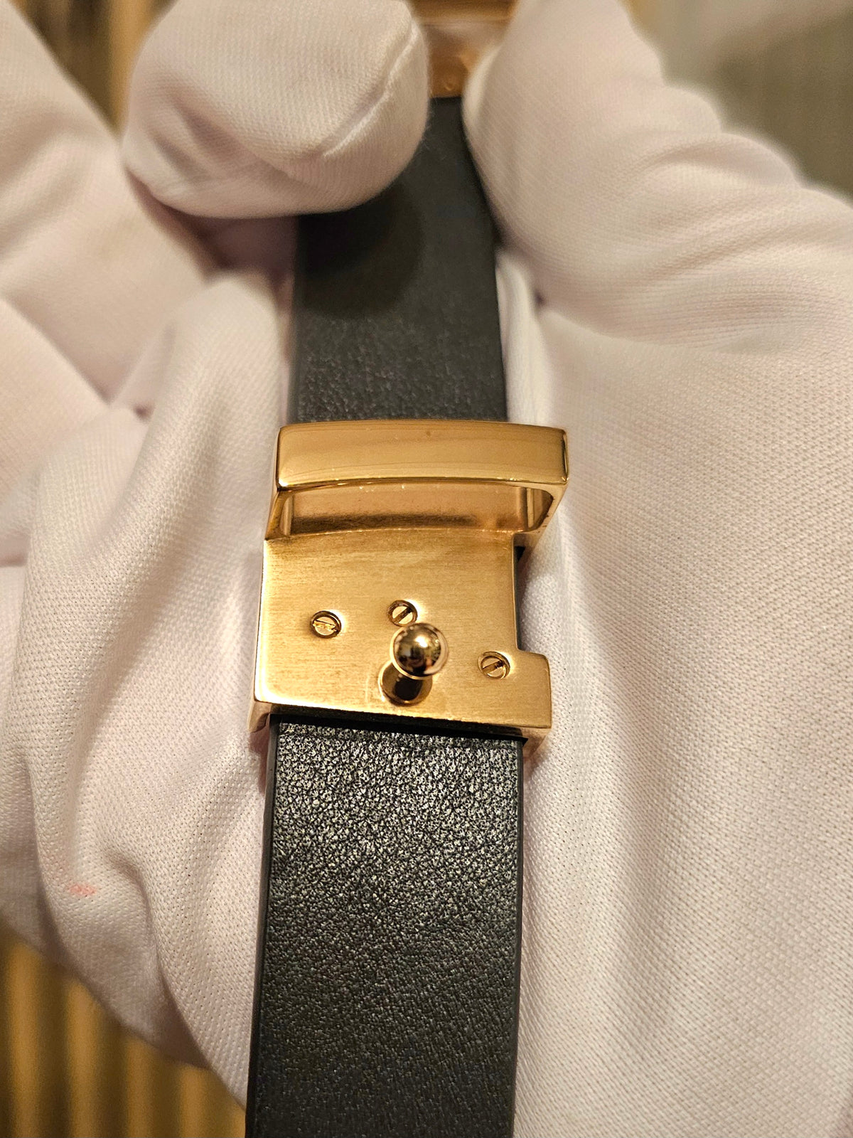 M9578 - Louis Vuitton LV iconic belt, 20mm, black leather.