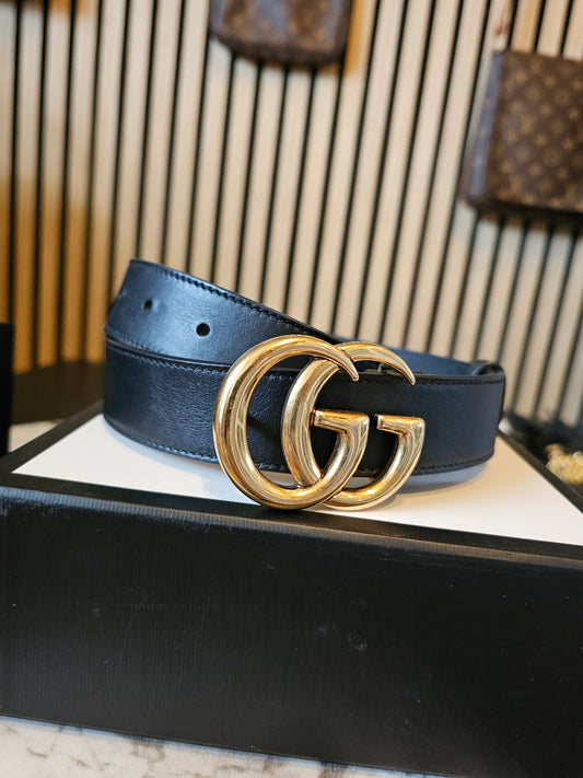 414516- Gucci belt, GG marmont black. Size 90.